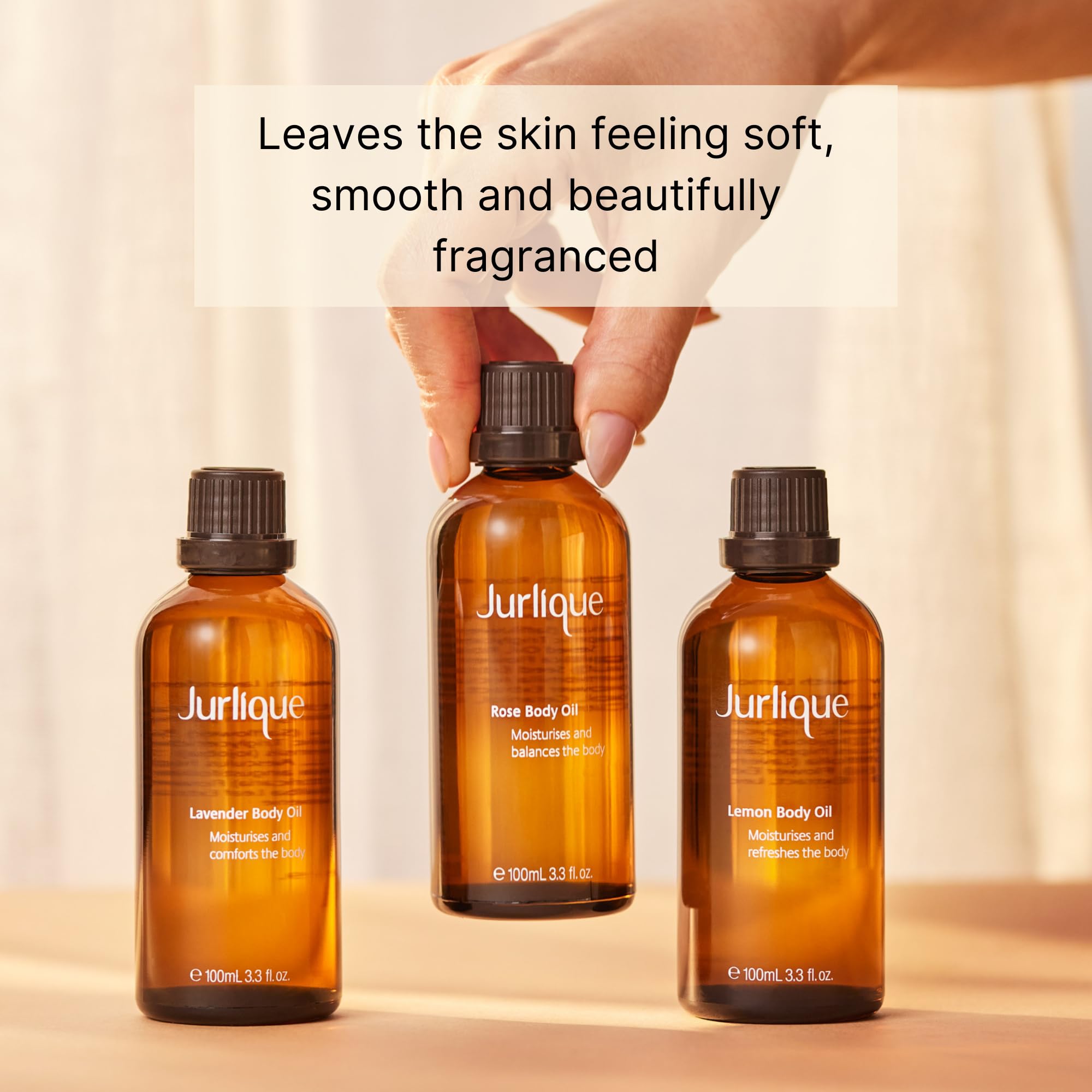 Jurlique Rose Body Oil 3.4 fl oz (100ml) - Hydrating & Nourishing Dry Skin - Perfect for Massage, Aromatherapy & Daily Moisturizing
