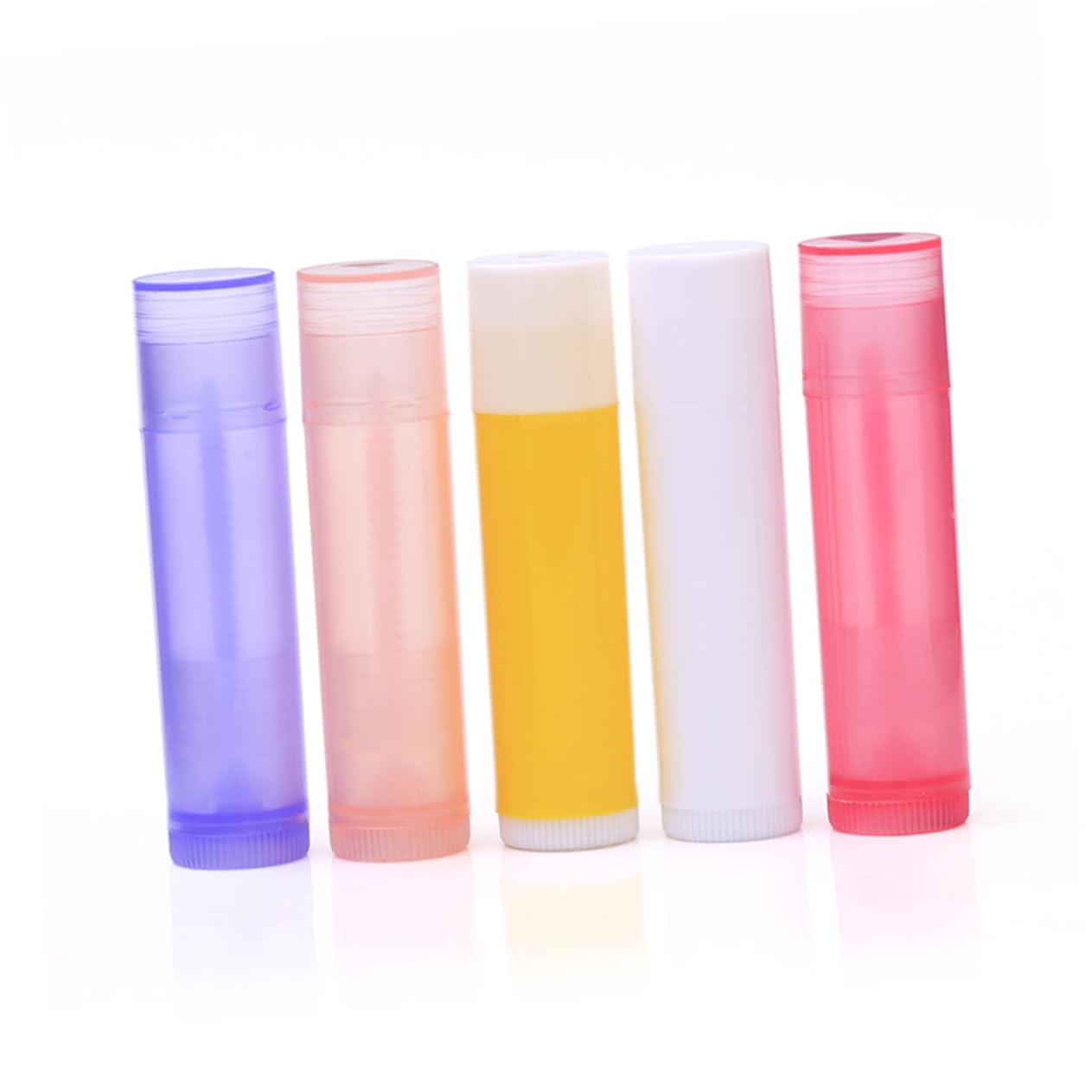 Mikinona 56pcs Empty Lip Balm Tubes - Refillable Lipstick Containers for DIY Lip Gloss, Lipstick & Cosmetics - Perfect for Home, Salon & Travel Use