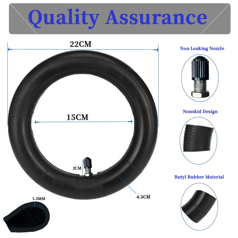 2 Pack 8.5x2 Inch Inner Tube & Pneumatic Tires - Compatible with Gotrax GXL V2/Xiaomi M365 Electric Scooters - Durable Butyl Rubber Replacement Wheels for Front & Rear - Perfect for Commuting, Campus Travel & Urban Mobility