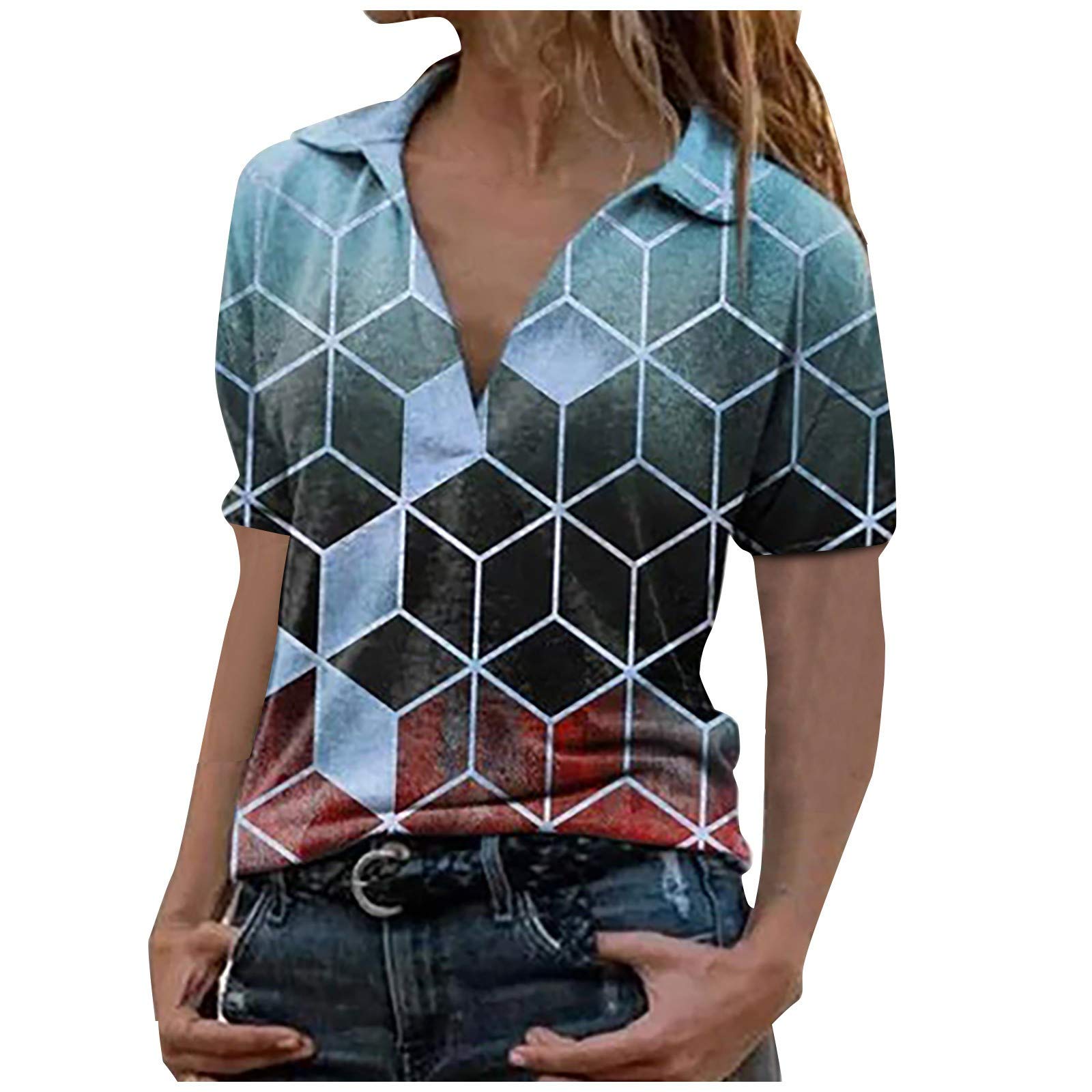 Women's Summer Tops & Blouses - Sleeveless Tank Tops, Short Sleeve T-Shirts, Cold Shoulder Tunics for Casual Wear, Beach & Vacation Outfits