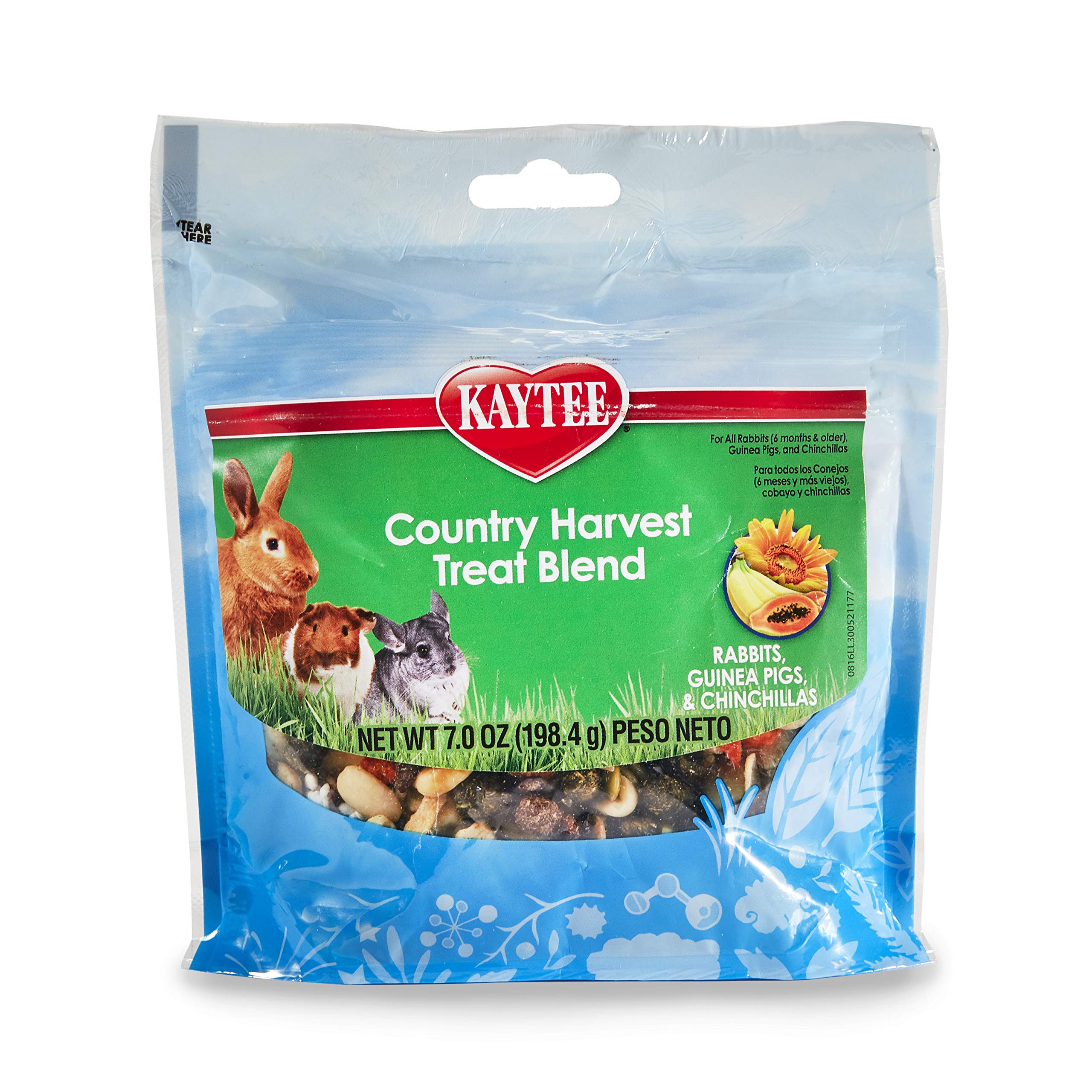 Kaytee Country Harvest Treat Blends for Small Animals - Healthy Snacks for Rabbits, Guinea Pigs & Hamsters - Perfect for Training, Bonding & Enrichment Activities