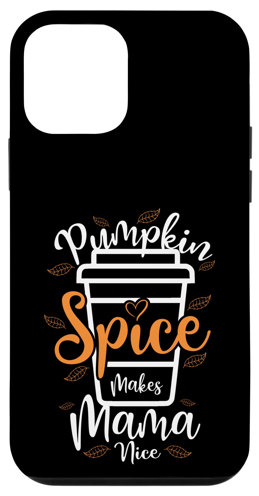 iPhone 12 Mini Case | Fall Pumpkin Spice Design | Shockproof Protective Cover | Perfect for Autumn, Halloween & Thanksgiving Gifts