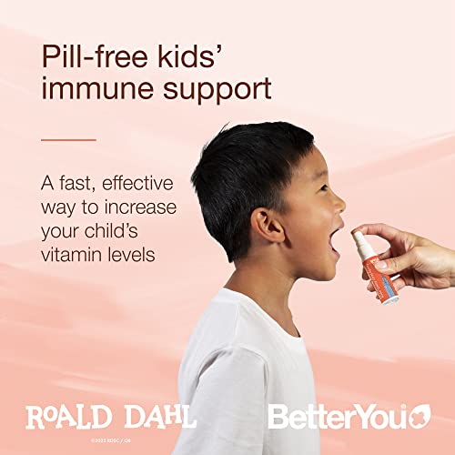 BetterYou Roald Dahl Immune Support Oral Spray 25ml - Boost Immunity & Wellness for Kids & Adults - Perfect for Travel, School & Daily Health