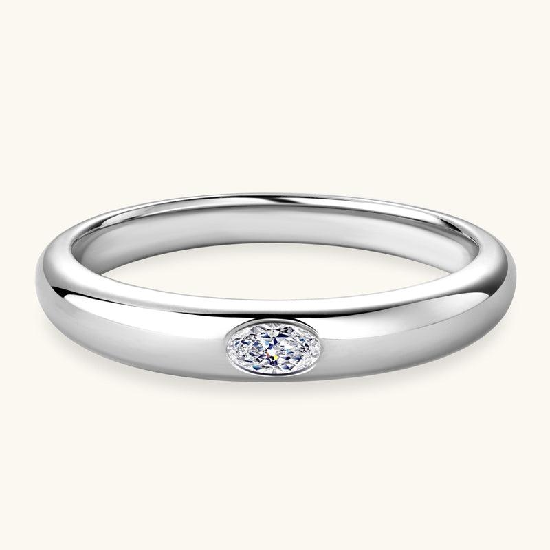 14K White Gold Plated