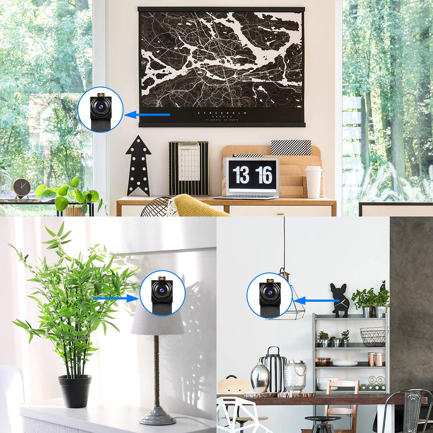 TECHNOVIEW WiFi Security Camera - 1080p Full HD Wireless IP Camera with Night Vision, Motion Detection & Audio for Home & Office Surveillance | Indoor/Outdoor Monitoring, Baby/Pet Watching, Business Security