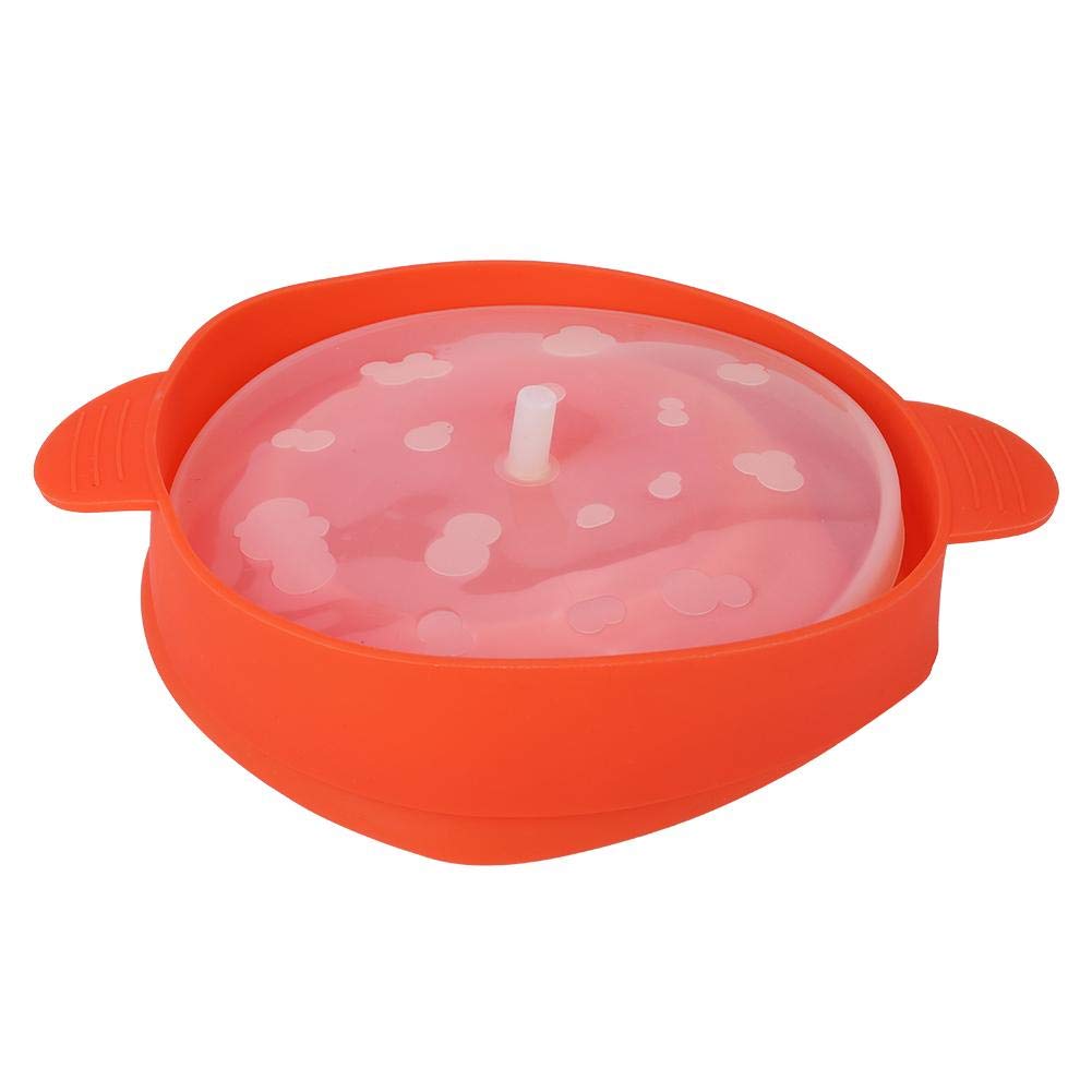 TOPINCN Collapsible Silicone Microwave Popcorn Popper with Handle & Lid - BPA-Free Popcorn Maker Bowl for Microwave or Oven (Red) - Perfect for Movie Nights, Snack Time & Family Gatherings