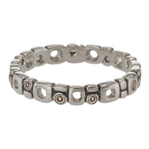 Alex Sepkus Micro Windows Large Band Ring R 119PMA - Elegant Statement Jewelry for Women, Perfect for Weddings, Parties & Special Occasions