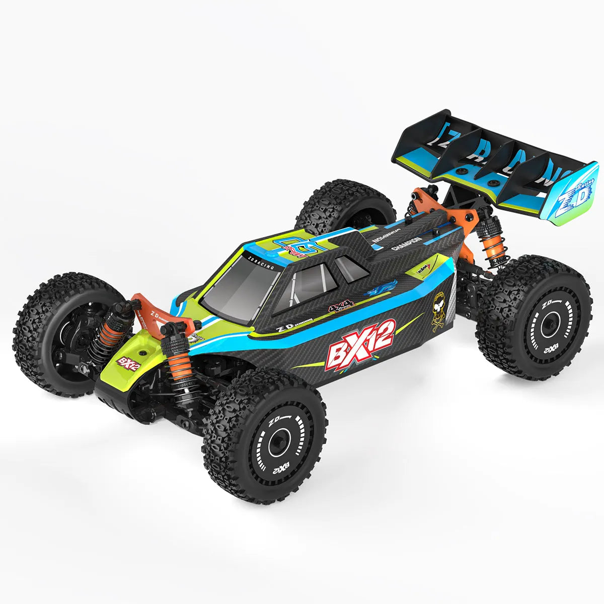 **ZD Racing BX 12 1/12 Scale 4WD RC Car - 70km/h High Speed, 3S Brushless Motor, 2.4G RTR, Oil-Filled Shocks - Off-Road Racing Truck for Adults & Kids (Perfect for Backyard, Park & Track Racing)**