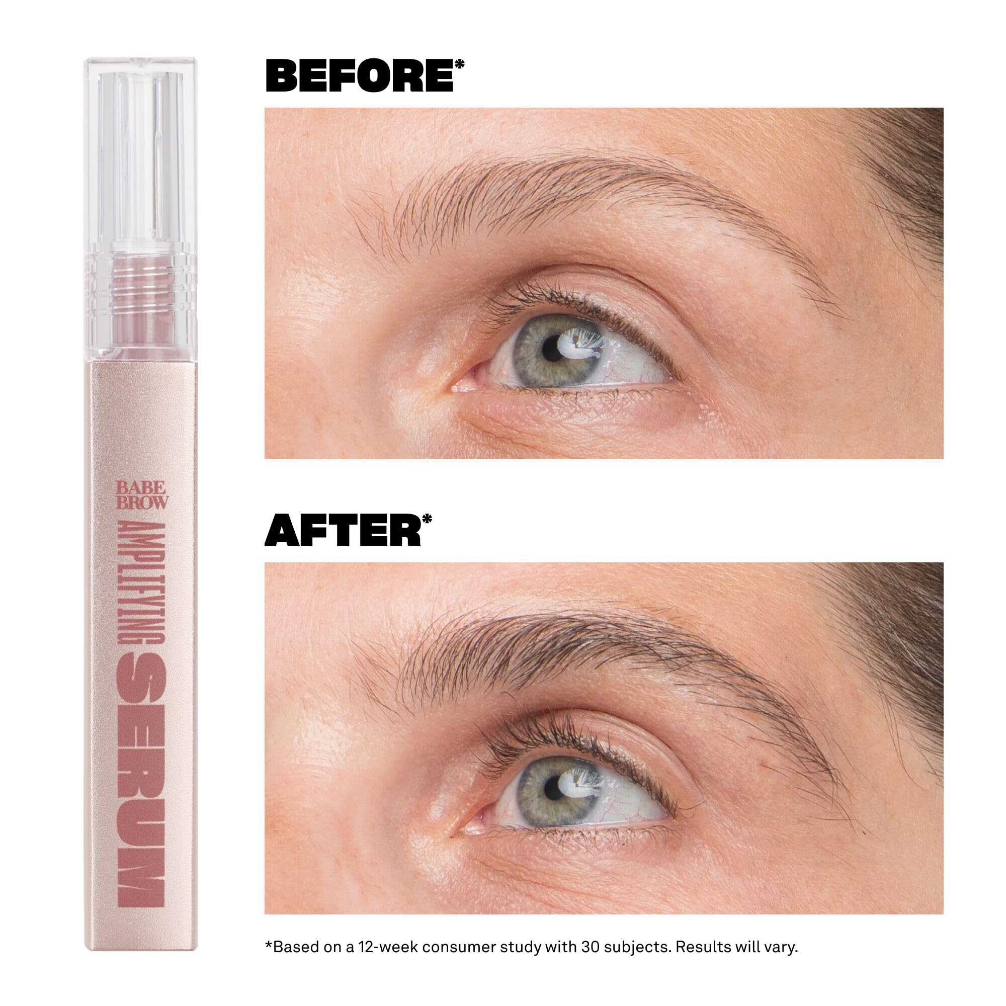 Babe Original Eyebrow Growth Serum for Thicker Fuller Brows - Castor Oil & Biotin Enriched with Repairing Amino Acids - Perfect for Sparse Brows & Daily Brow Care Routine