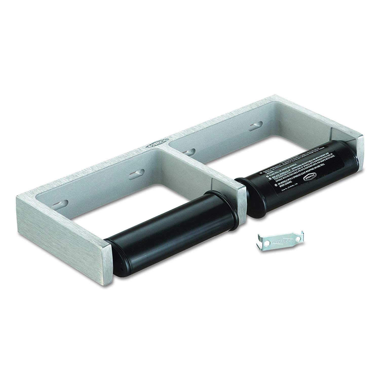 Bobrick 2740 ClassicSeries 2-Roll Toilet Paper Dispenser - 12.5