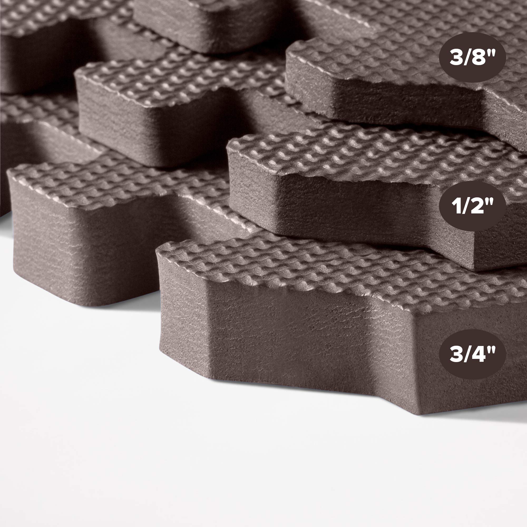 3/8 Inch Thick Premium Multipurpose Exercise Floor Mat - Non-Slip Gym Mats for Home Workouts, Yoga & Fitness Training - Ideal for Home Gym, Garage & Studio Use