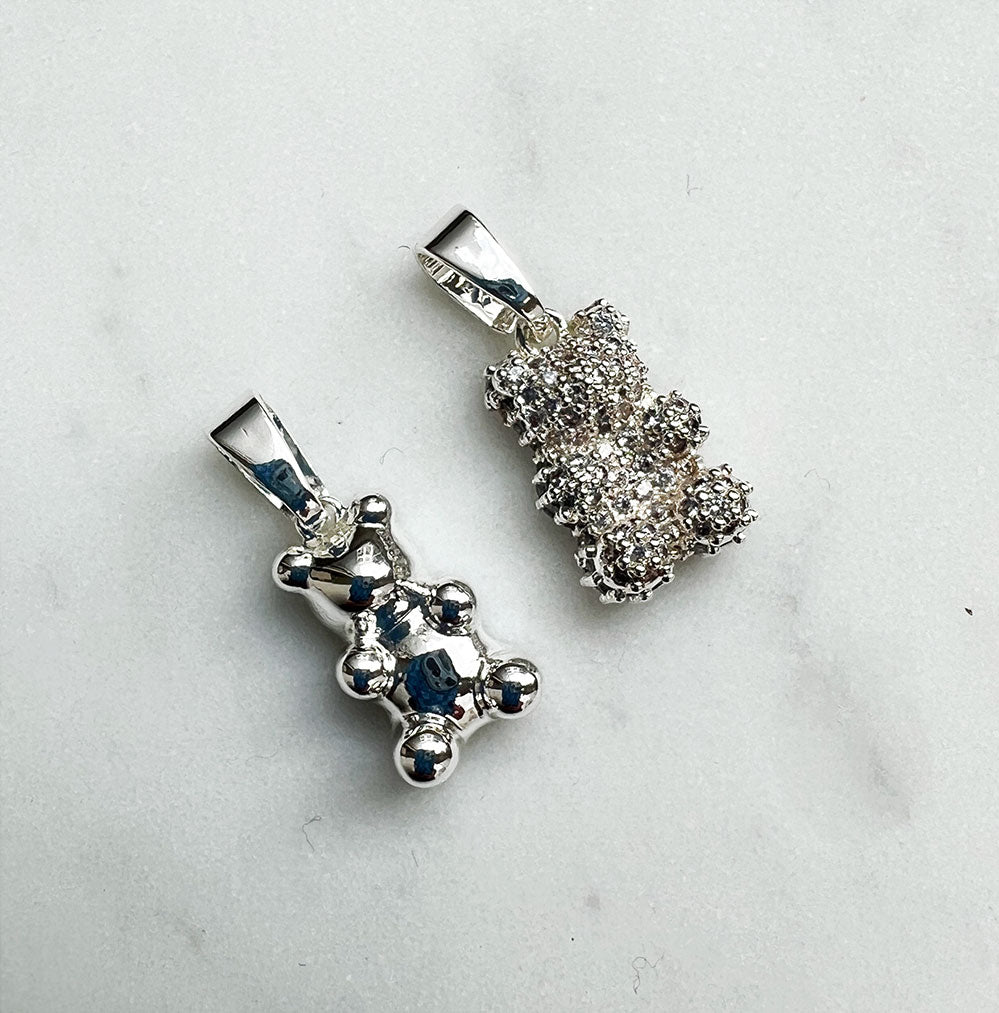 Vintage Silver Baby Bear Pendant Necklace - Cute Animal Jewelry Gift for Women & Girls - Perfect for Birthdays, Anniversaries & Everyday Wear