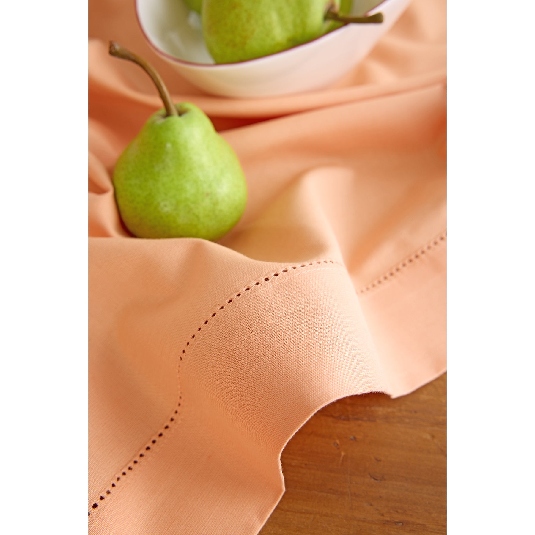 Premium Cotton Linen Hemstitch Table Runner - Elegant Dining Table Decor for Weddings, Parties & Home Decor - 60
