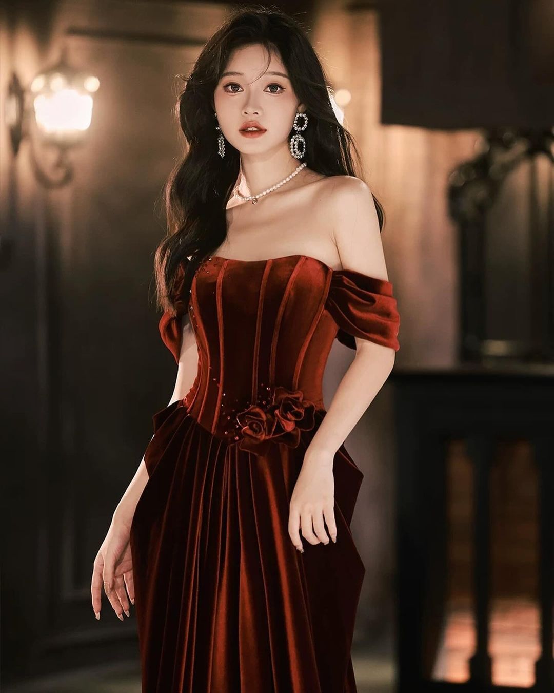 Elegant Off-The-Shoulder A-Line Velvet Prom Dress J3061 - Perfect for Homecoming, Formal Dances & Special Occasions