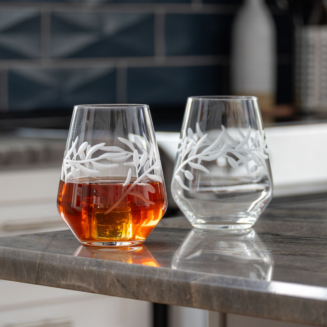 Premium 18oz Stemless Wine Tumbler Glasses - Set of 2, Unbreakable & Dishwasher Safe - Perfect for Red Wine, Cocktails, and Outdoor Parties