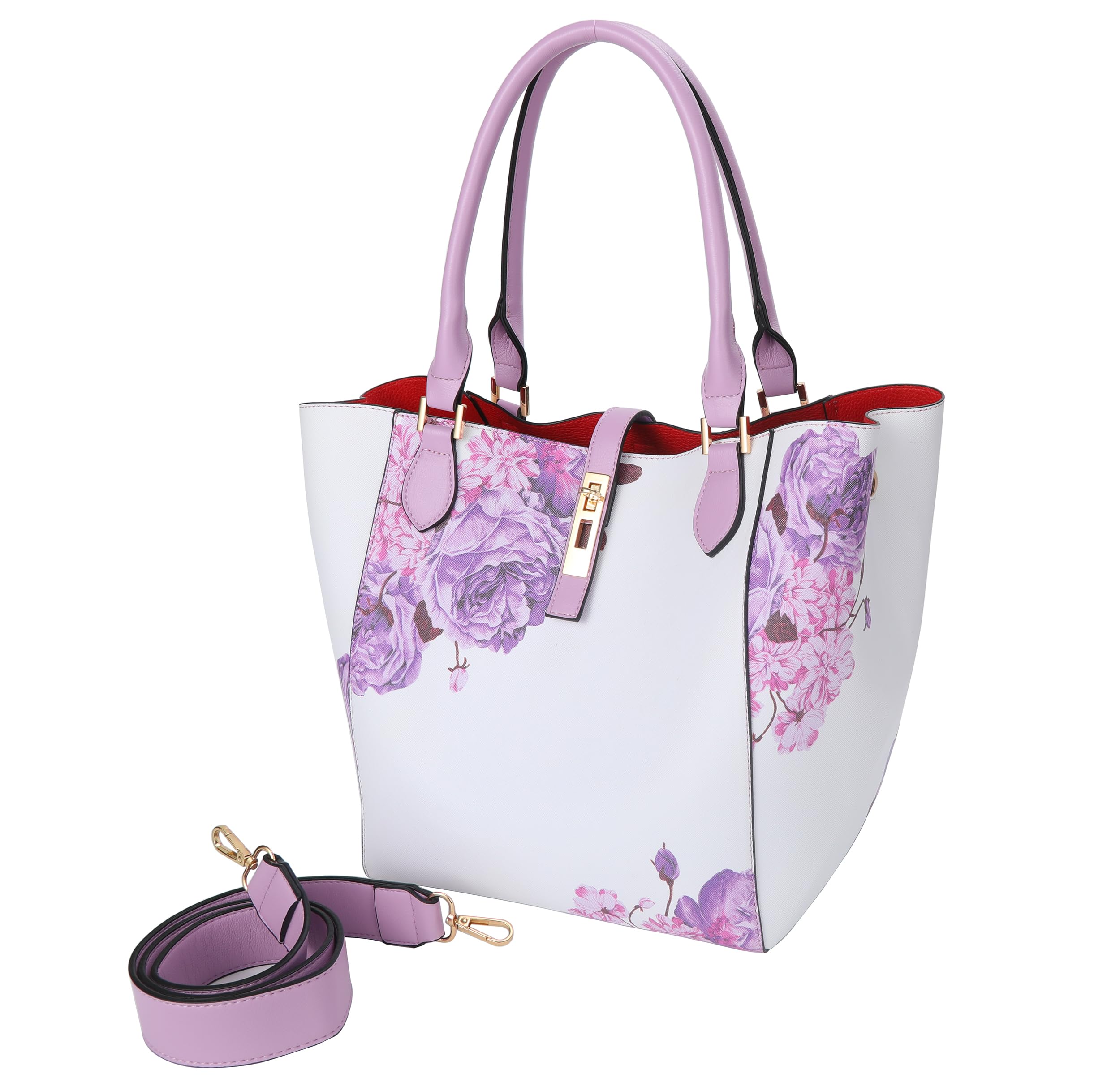SQLP Large Work Tote Bag for Women - Stylish Designer Purse & Spacious Handbag with Crossbody Strap, Perfect for Office, Travel & Daily Commute