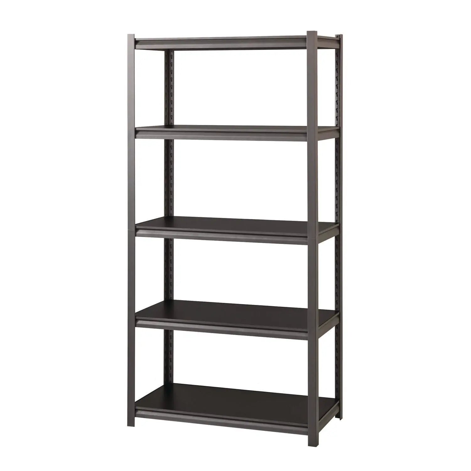 Alera® 5-Tier Steel Shelving Unit with Laminate Shelves - 36