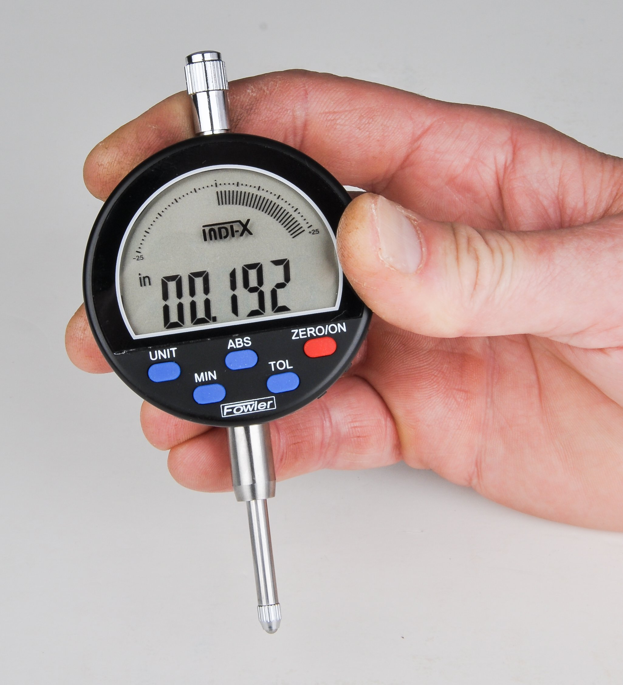 Fowler 52-580-025 Indi-X Granite Gage Stand with Electronic Indicator - Precision Measurement Tool for Industrial Quality Control & Machining Workshops