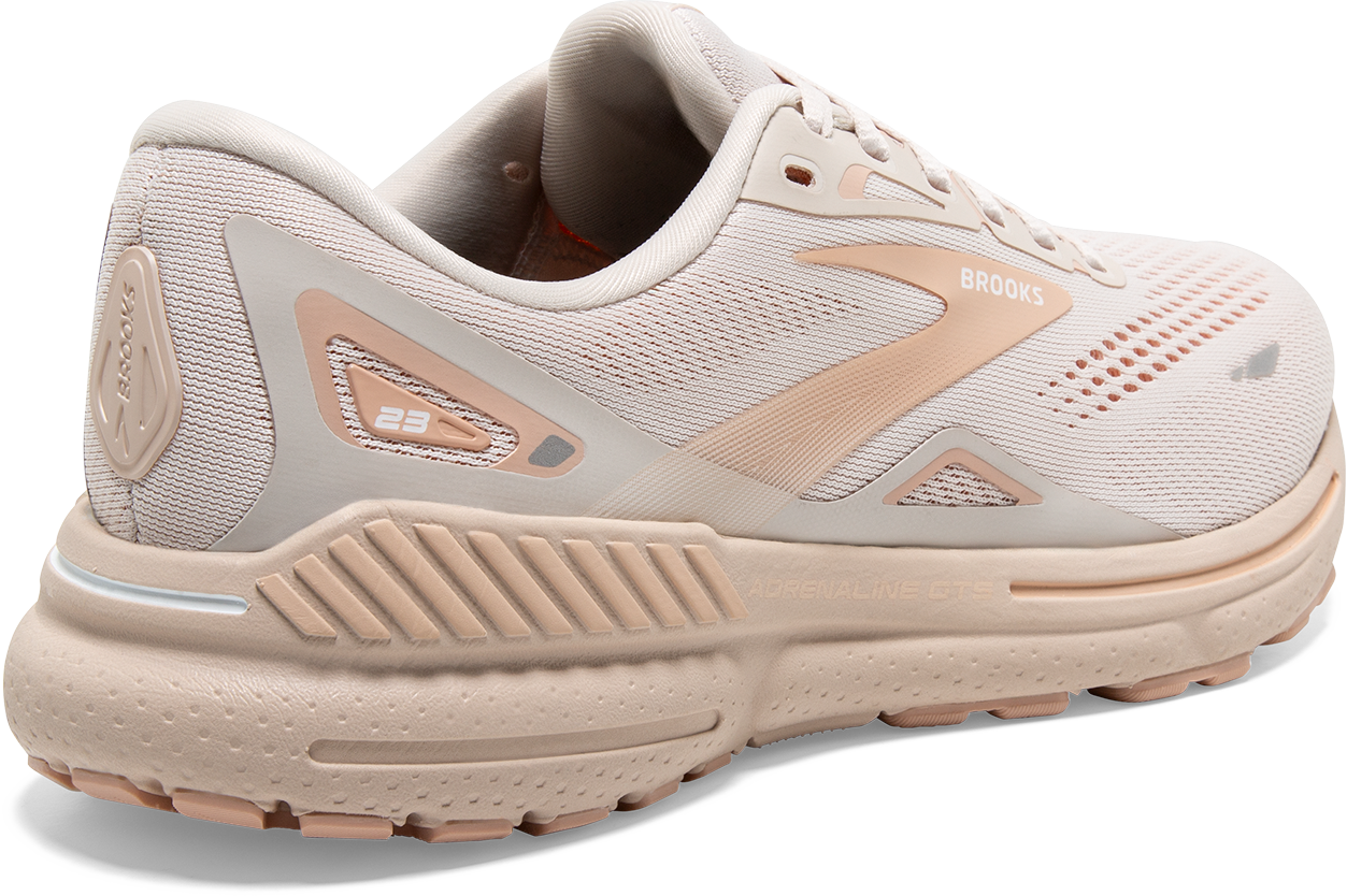 Women's Adrenaline GTS 23 Running Shoes - Lightweight Support for Neutral Pronation, Crystal Grey/Villa/White - Perfect for Jogging, Gym Workouts & Daily Walking