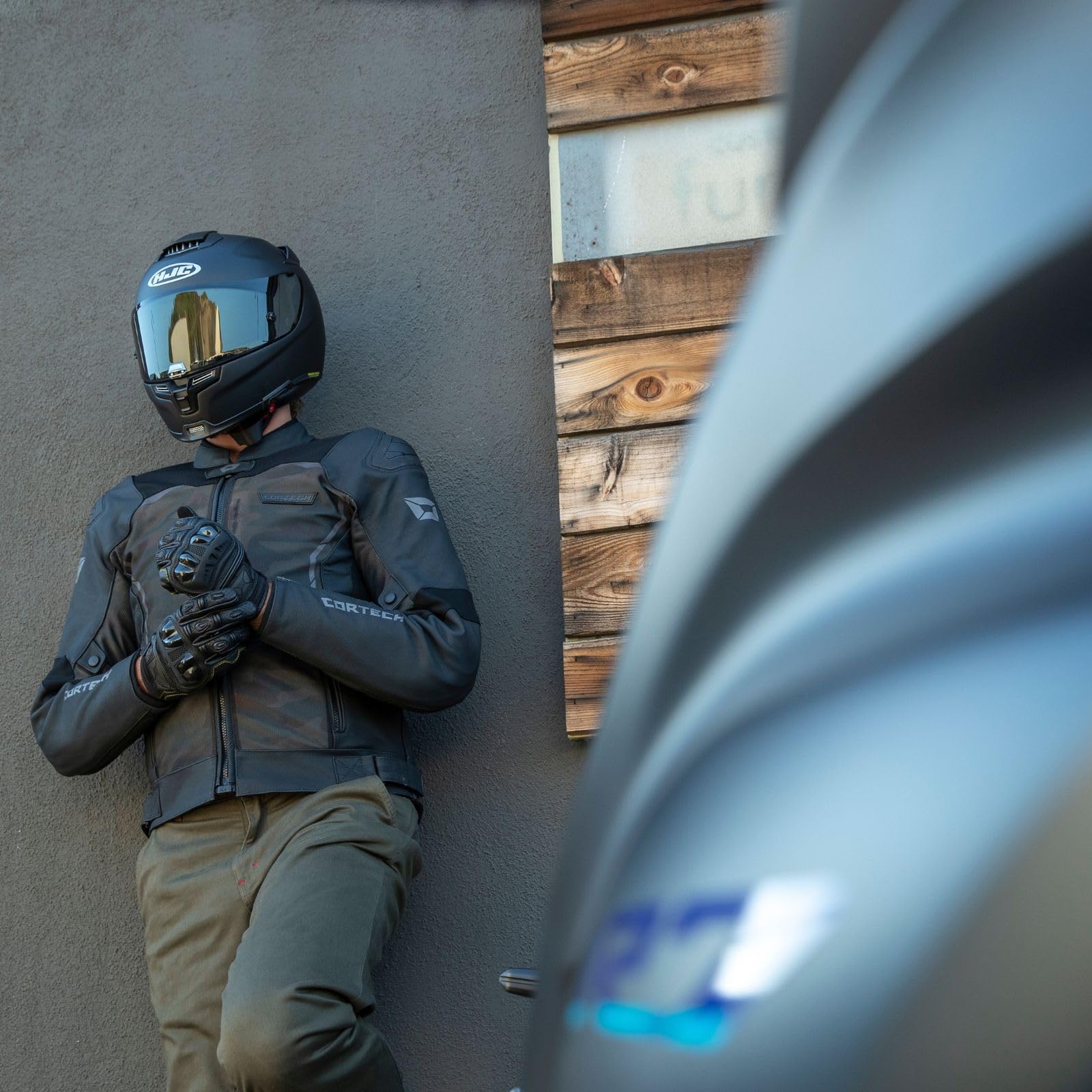 Cortech Vader Motorcycle Jacket for Men - Durable Leather Riding Jacket with Armor Protection - Ideal for Street Biking, Cruising & Motorcycle Adventures