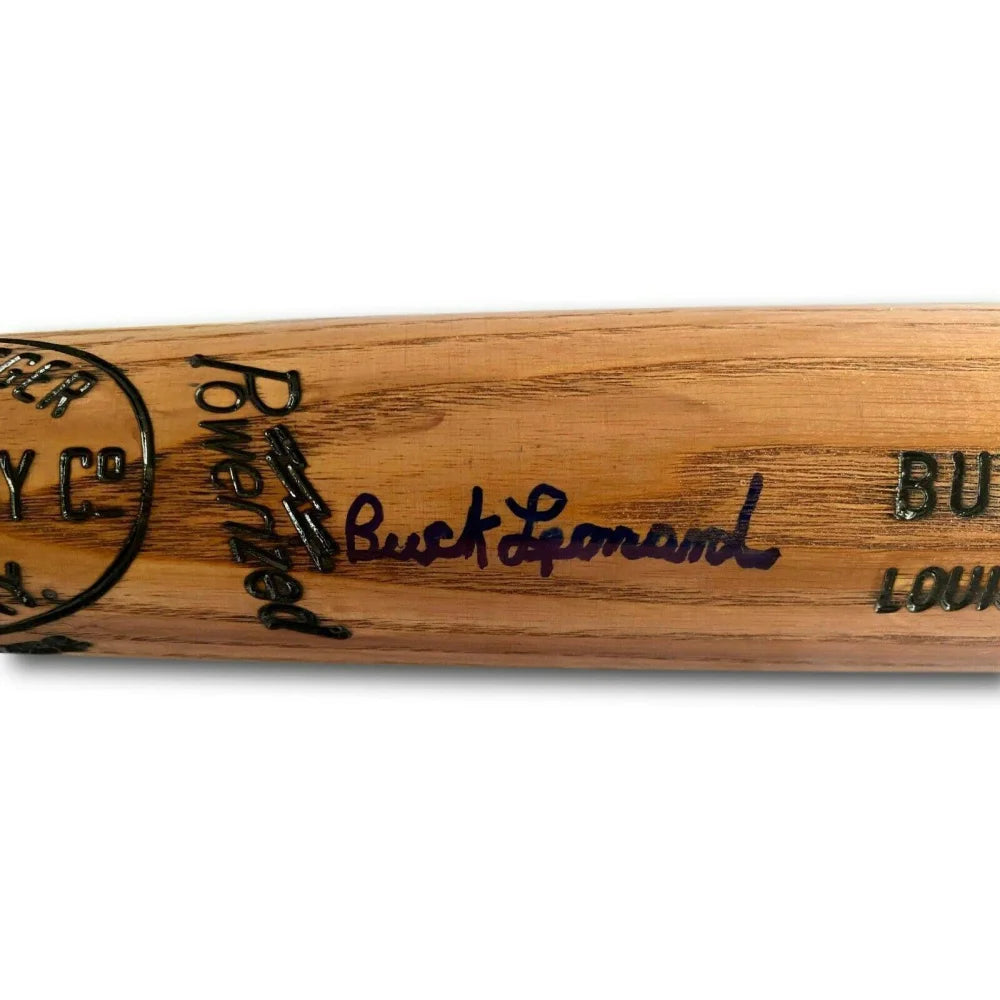 Buck Leonard Autographed Louisville Slugger Baseball Bat - JSA Certified COA - Homestead Grays Memorabilia - Perfect for Sports Collectors and Baseball Fans Display