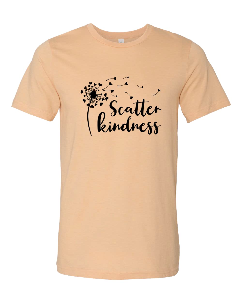 Scatter Kindness T-Shirt - Funny Mom & Teacher Tee - Valentine's Day & Mother's Day Gift - Dandelion Design Cotton Shirt for Women - Perfect for Classrooms, Family Gatherings & Casual Wear