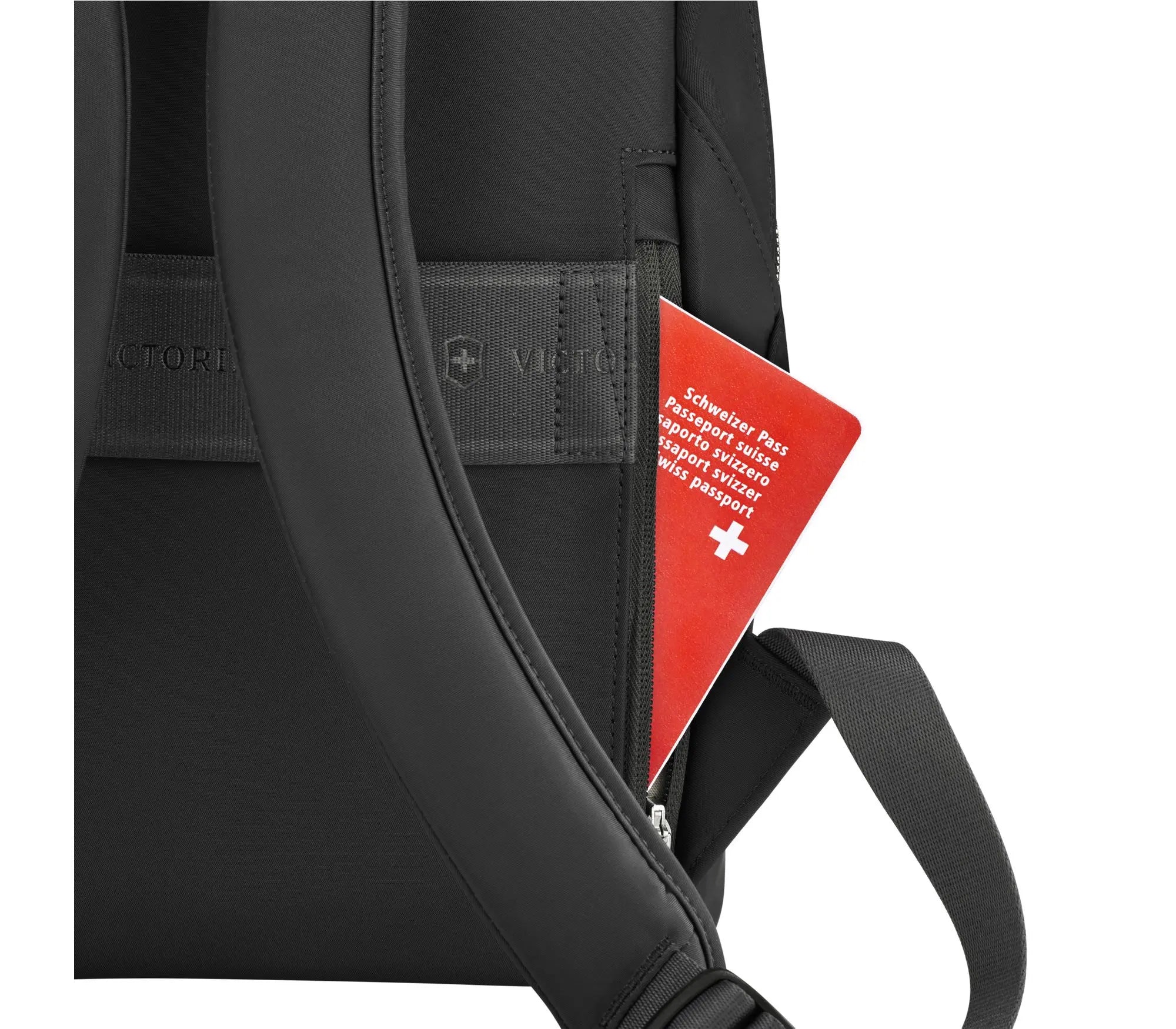 Victoria Signature Compact Backpack 14 Inch Laptop Backpack for Women & Men - Lightweight Travel Daypack, Water-Resistant School College Bag - Perfect for Work, Commuting & Outdoor Adventures (Black)