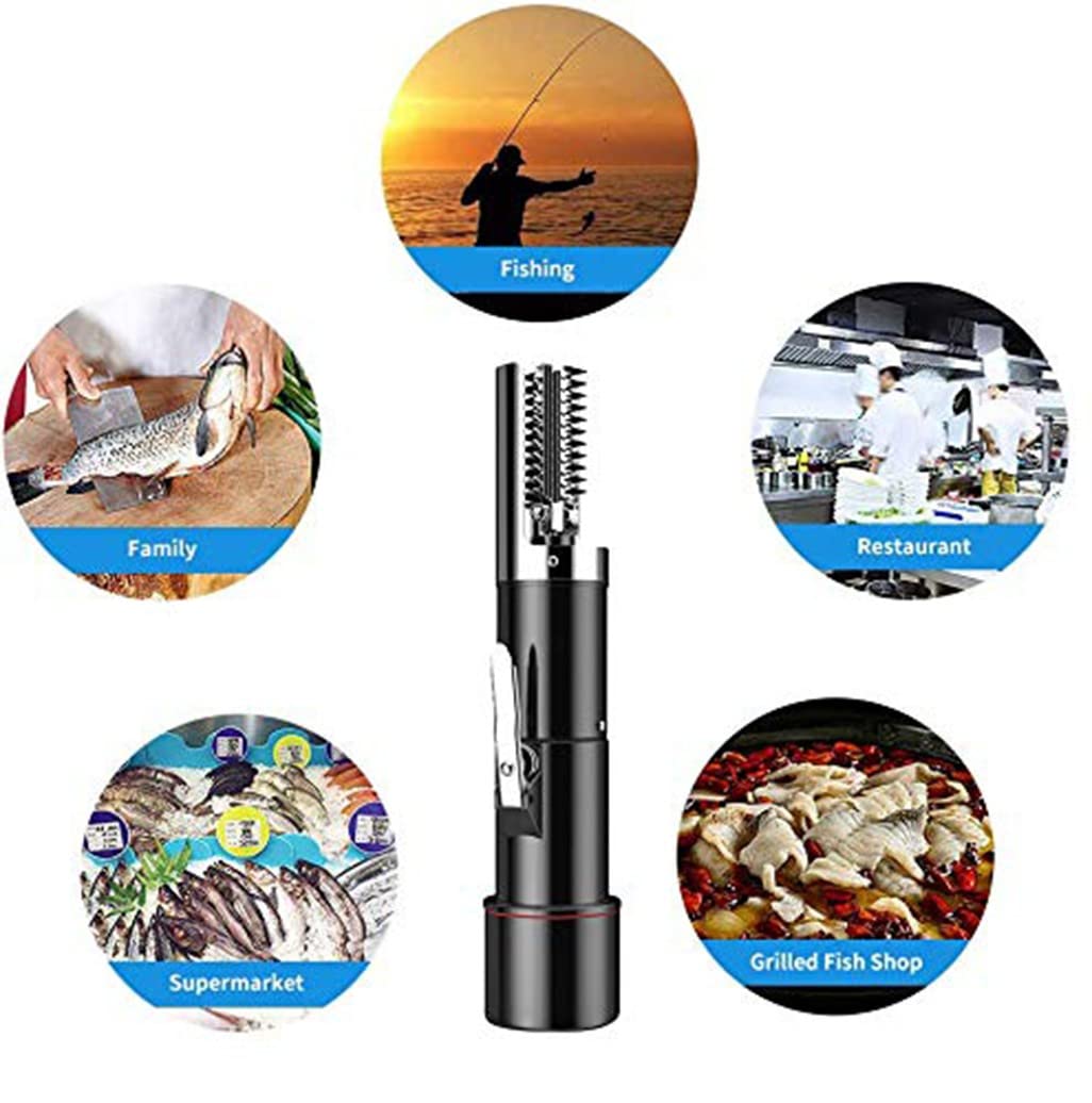 Upgraded High-Power Electric Fish Scaler - Rechargeable & Waterproof Fish Scale Remover for Chefs, Home Cooking & Restaurant Kitchens | Perfect for Salmon, Tuna & Seafood Prep