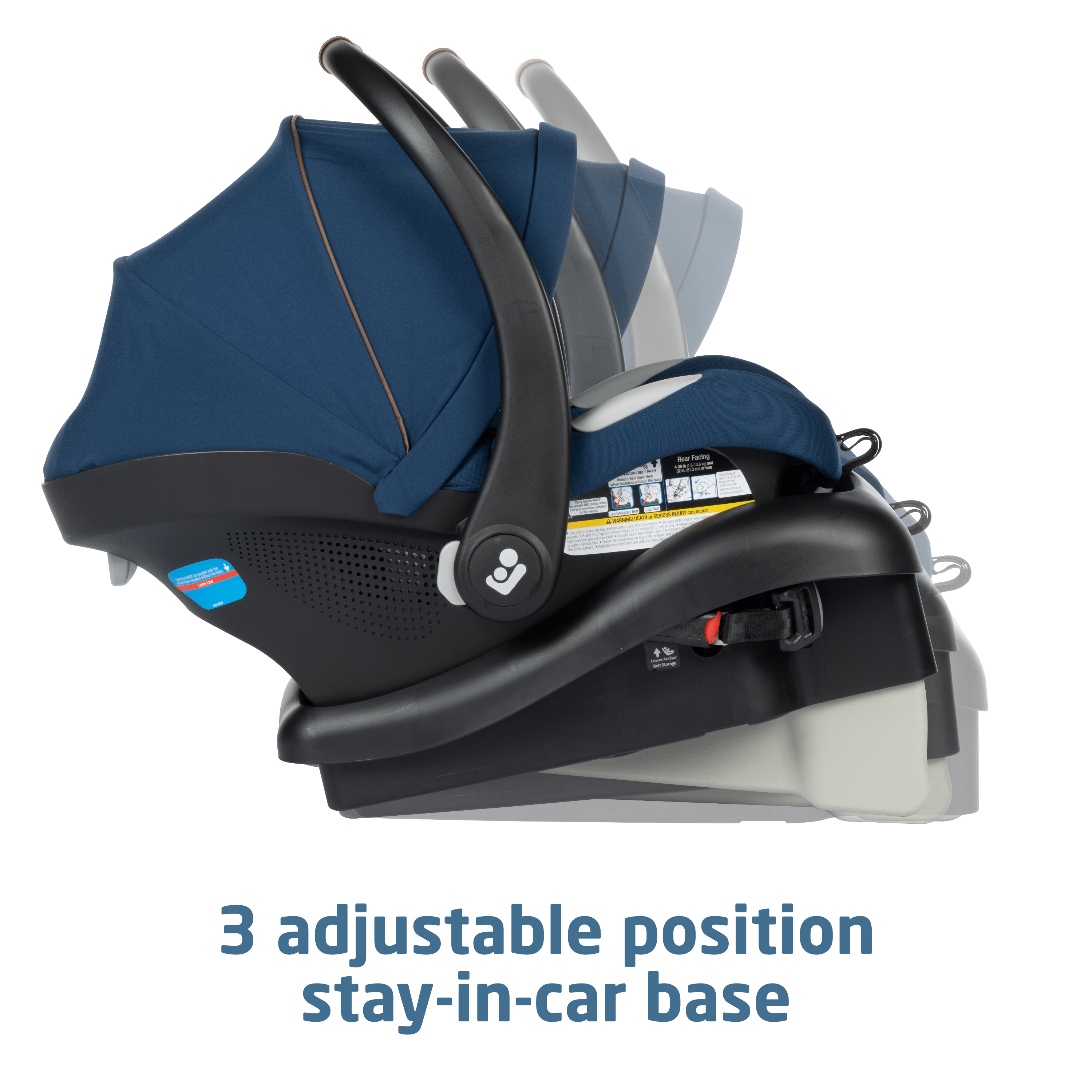 Maxi Cosi Mico Luxe Infant Car Seat with Vegan Leather Grip - Premium Baby Safety Car Seat for Newborns - Perfect for Travel, Shopping & Family Outings