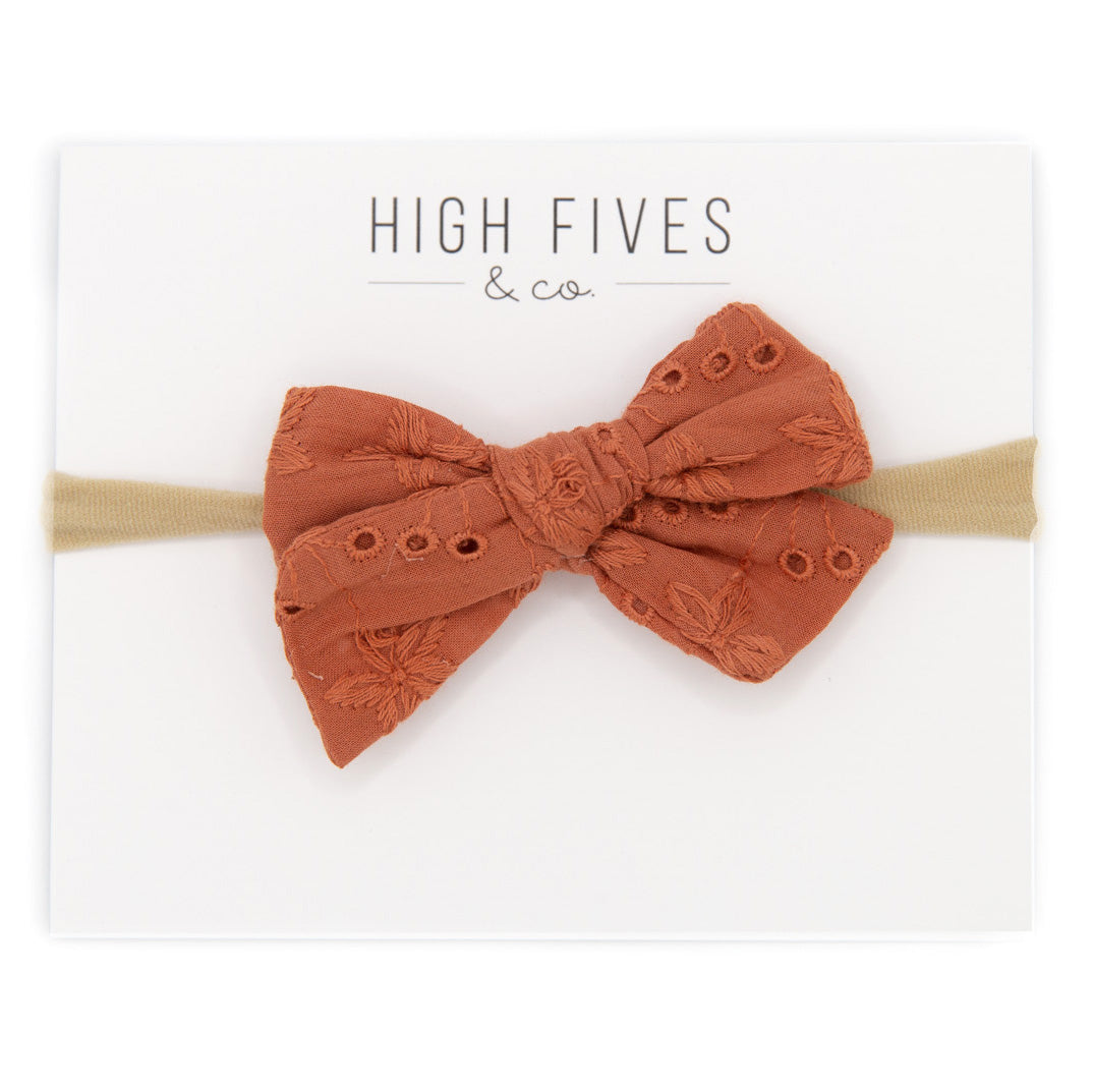 Elegant Eyelet Bow Nylon Headband for Women - Fashion Hair Accessories for Daily Wear, Parties and Special Occasions