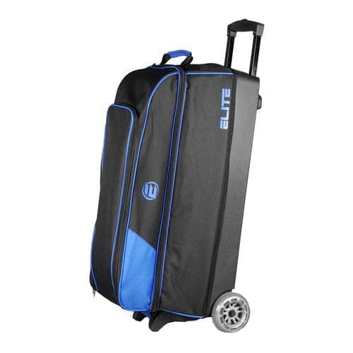 ELITE Basic Triple Roller Royal Bowling Bag - Durable & Spacious for Bowling Balls, Shoes & Accessories | Perfect for League Play & Tournament Travel
