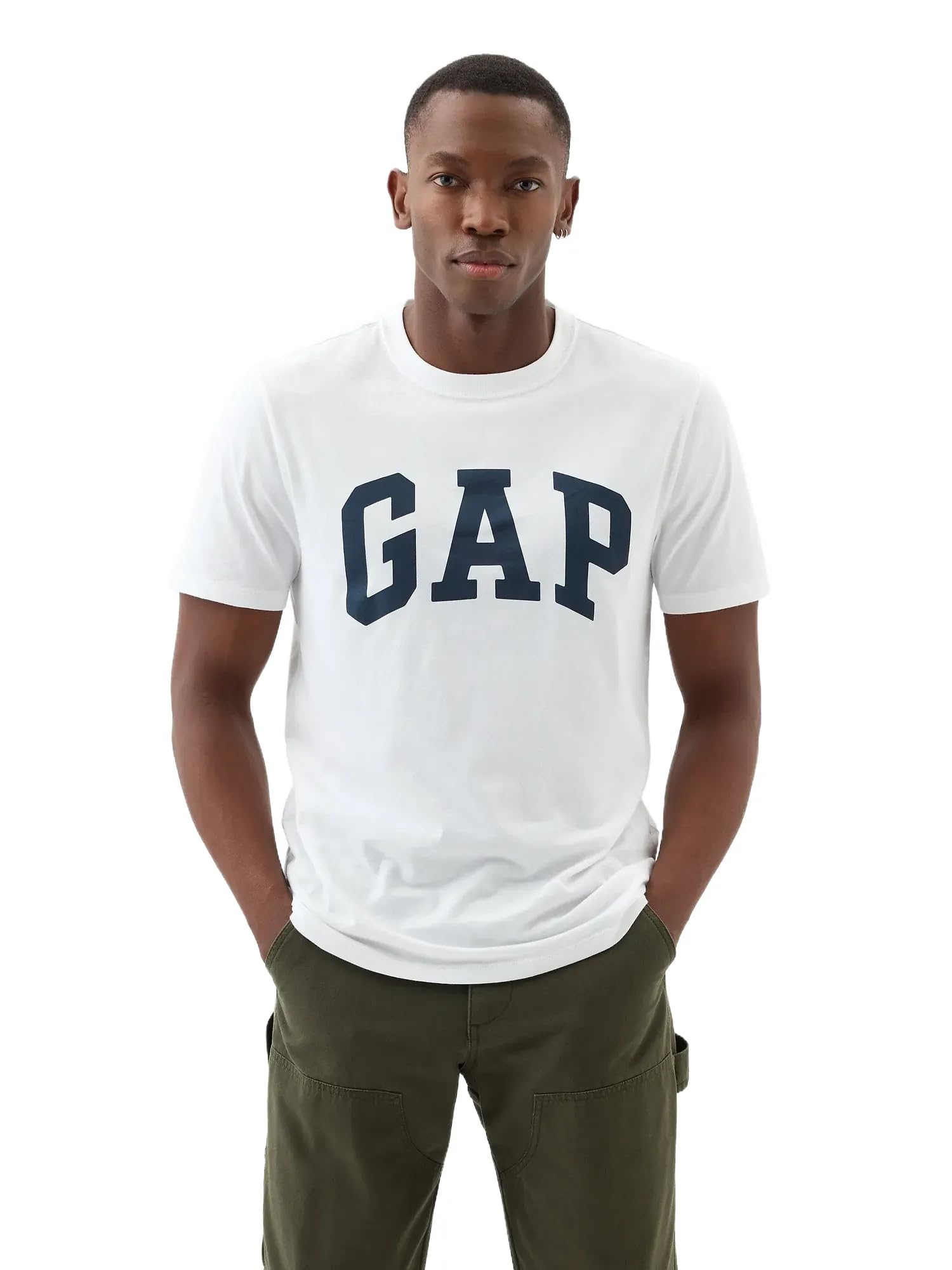 GAP Men's Everyday Soft Logo T-Shirt - Comfortable Cotton Crewneck Tee for Casual Wear, Work & Travel