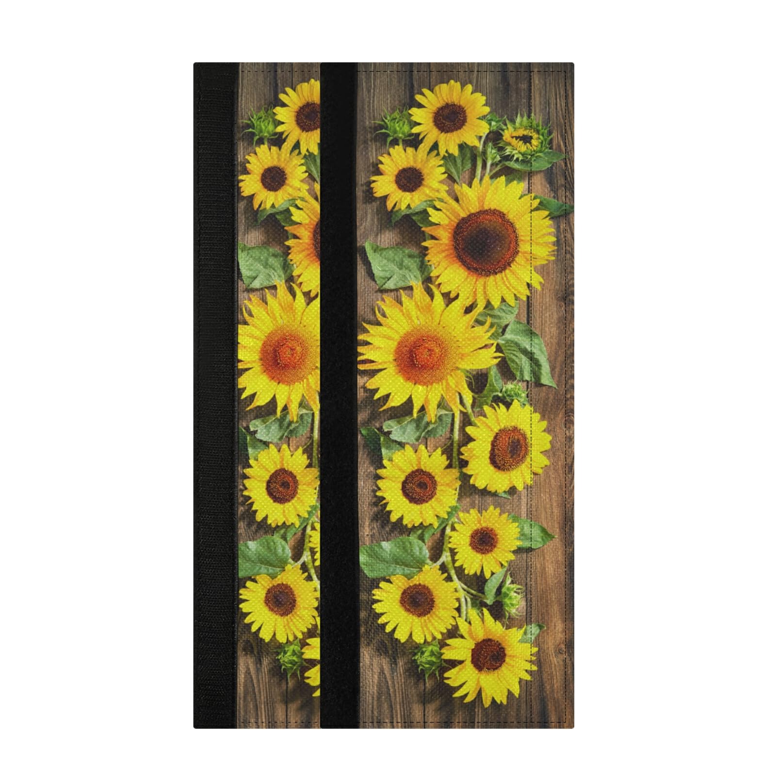 Sunflower Refrigerator Door Handle Covers - Set of 2, Washable & Fade-Resistant - Protect Kitchen Appliances from Smudges, Drips & Stains - Perfect for Modern Kitchens & Home Decor