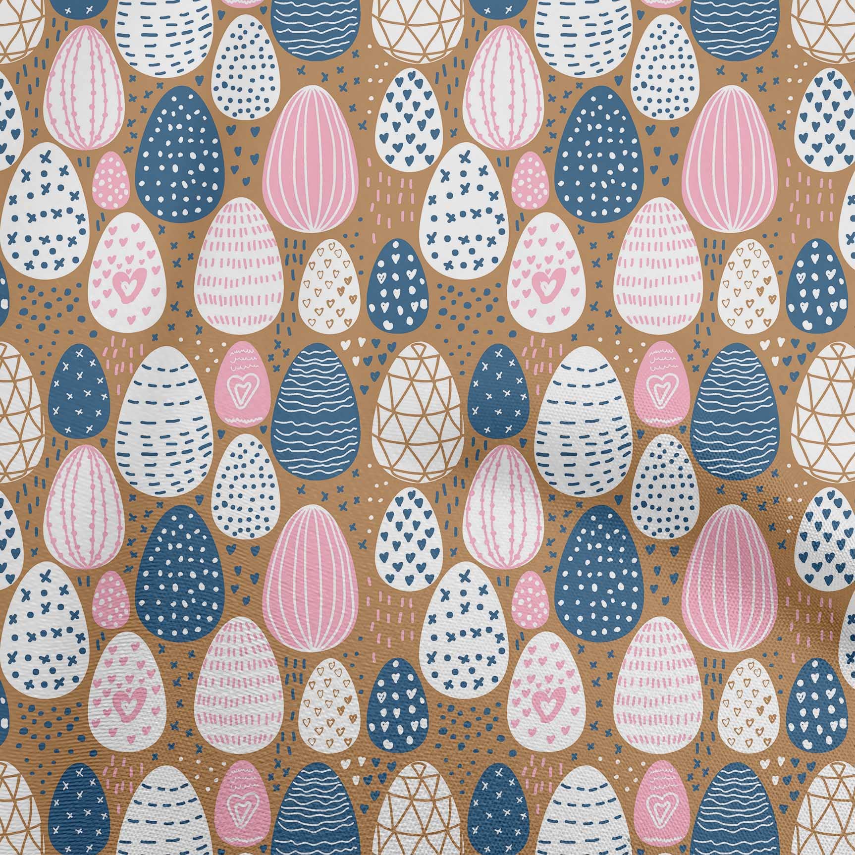 oneOone Velvet Brown Fabric - 58 Inch Wide Printed DIY Sewing Material for Easter, Clothing & Crafts | Soft Textured Fabric by The Yard for Dresses, Home Decor & Seasonal Projects