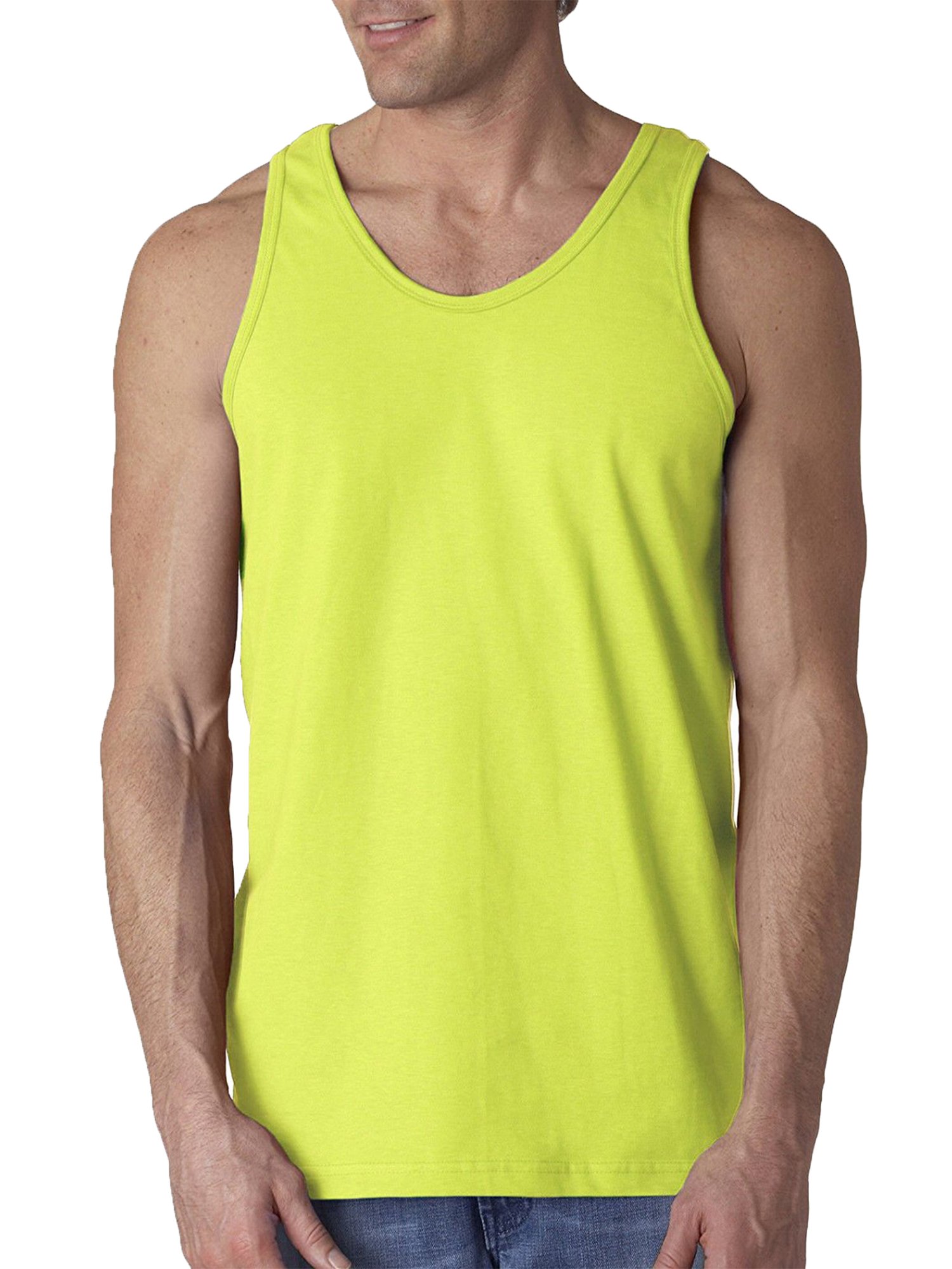 100% Pre-Shrunk Cotton Men's Muscle Tank Tops - Breathable Workout Shirts for Gym, Running & Casual Wear | Comfortable Athletic Sleeveless Tees