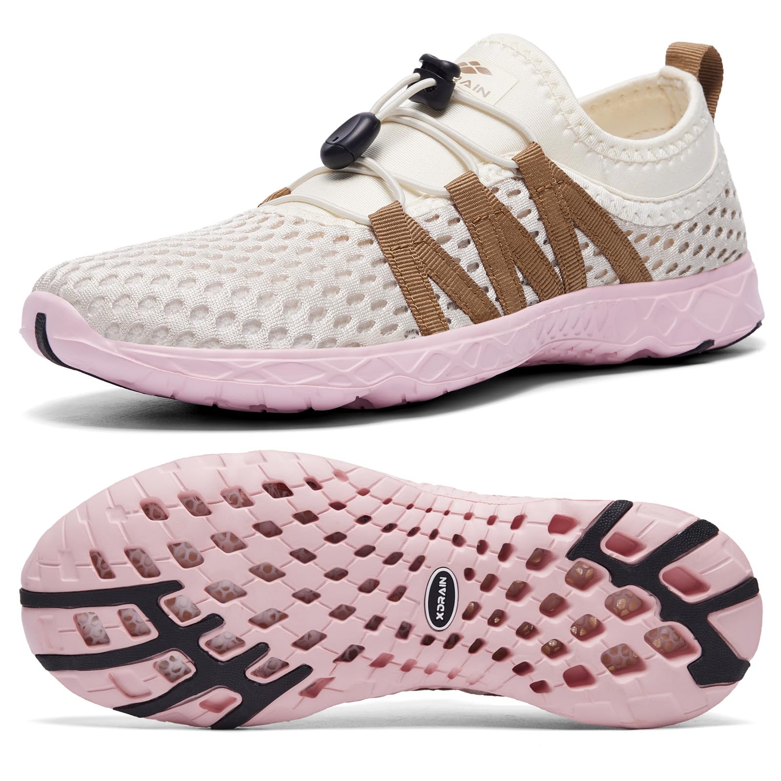 Aleader Women's Quick-Dry Mesh Slip-On Water Shoes for Beach, Pool, Yoga & Travel - Lightweight & Comfortable Aqua Shoes