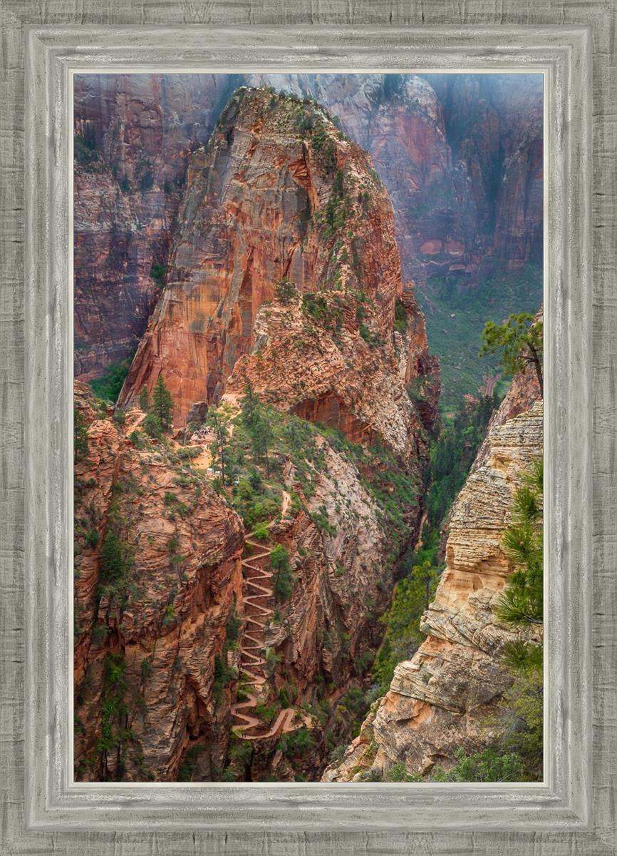 Angels Landing by Julie Kerr - Stunning Landscape Art Print for Home & Office Decor | Perfect for Living Rooms, Bedrooms, and Gifts