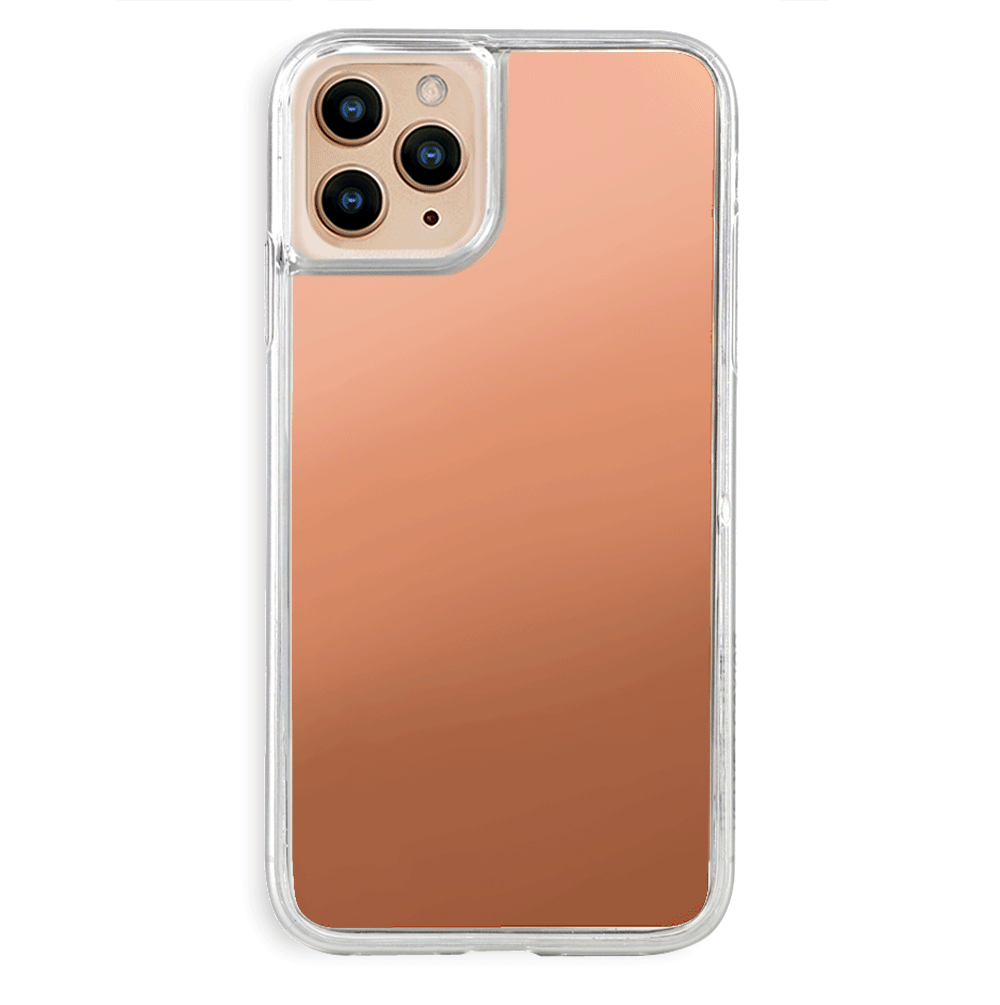 Rose Gold Reflective Mirror iPhone Case - Shatterproof Protective Cover for iPhone 13/14/15 Pro Max - Stylish Glittery Phone Case for Women & Girls - Perfect for Parties, Selfies & Night Out Accessories