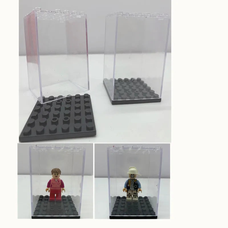 Premium LEGO Minifigure Display Case - Set of 1 or 2 Pieces - Perfect for Collectors & Home/Office Decoration
