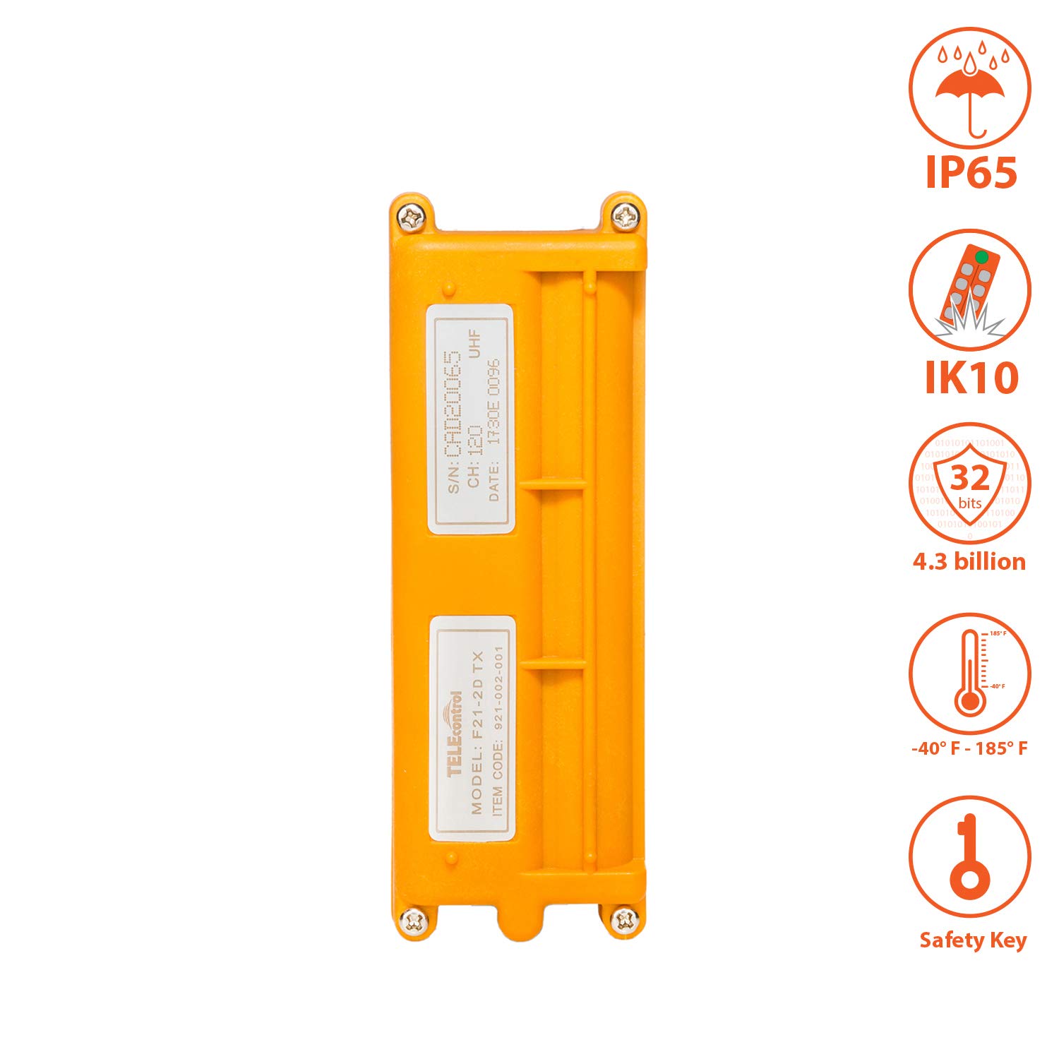Prowinch 2 Channel 2 Speed Wireless Remote Control Switch - Multi Voltage 65V-440V AC - for Industrial Equipment, Hoists, Cranes & Motors