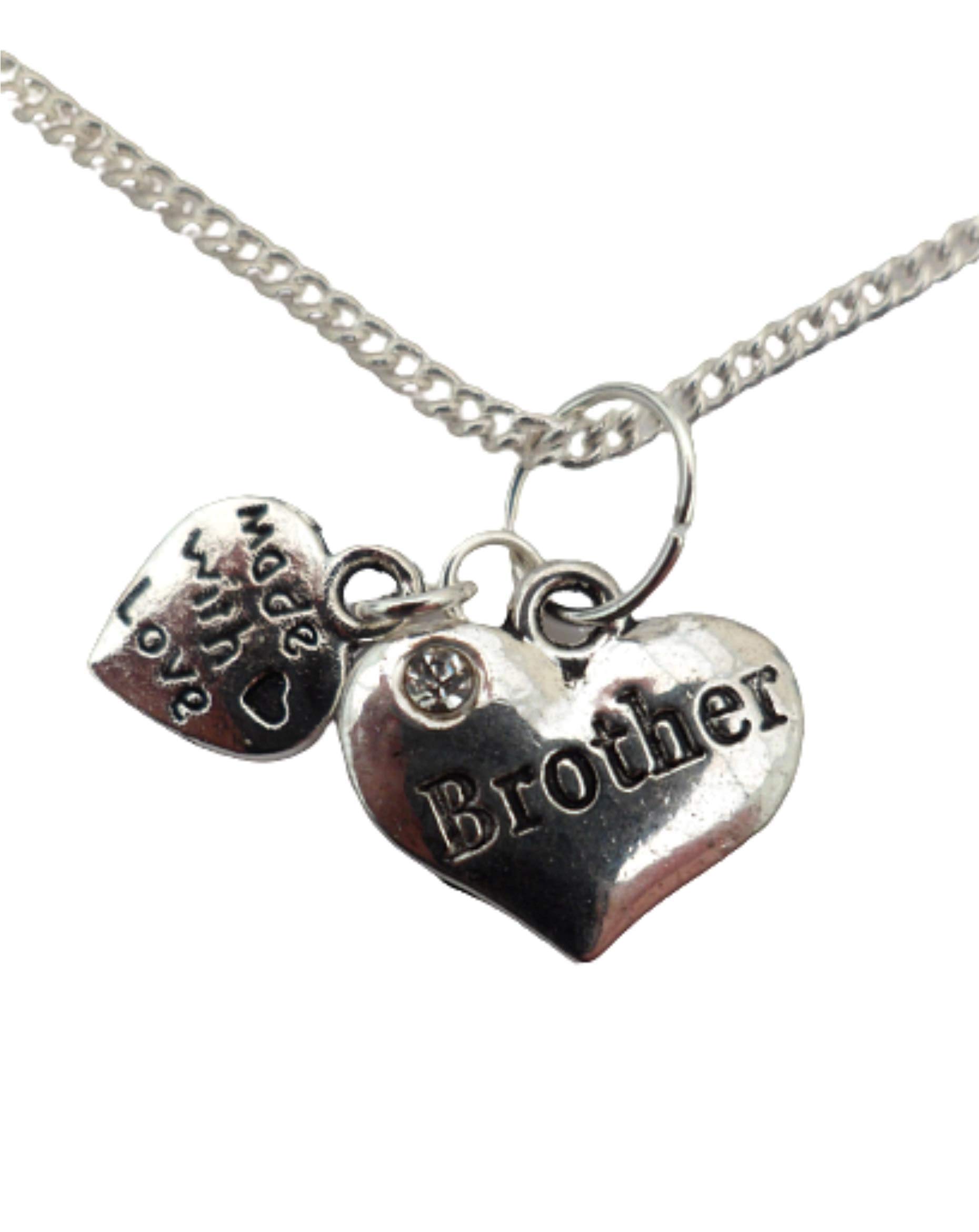 Silver Plated Heart Charm Necklace with Gemstone - Romantic Jewelry Gift for Her - Perfect for Valentine's Day, Anniversary & Special Occasions