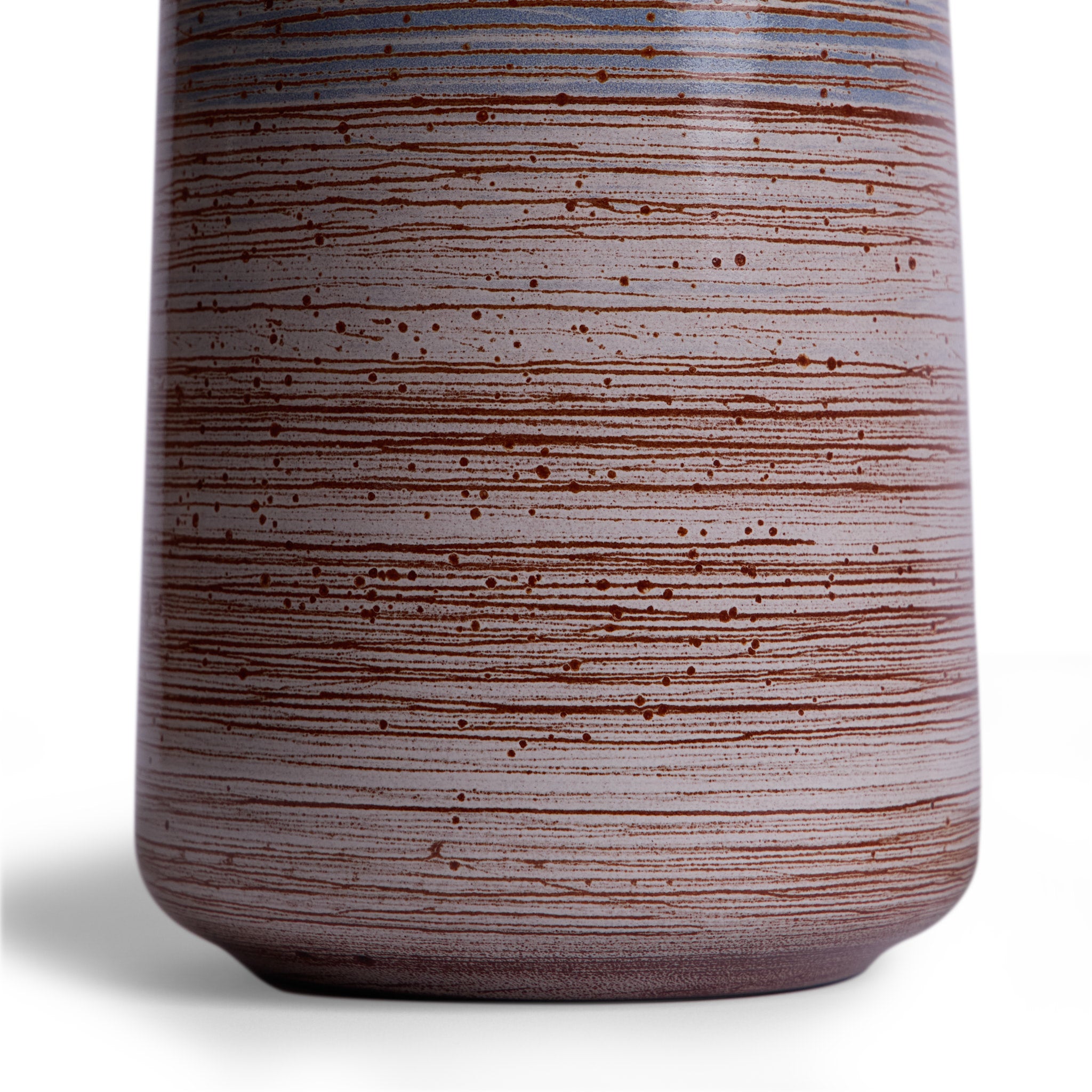 Handmade Tall Wire Combed Opal Vase - Pacific Blue, Buckwheat, Brick Red - Perfect for Home Decor, Wedding Centerpieces & Floral Arrangements