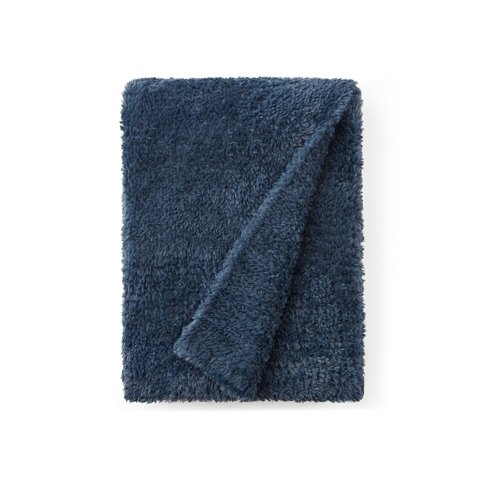 Cozy Potato® Holy Plush Oversized Throw Blanket - Soft Fleece Navy Blue Blanket for Couch, Bed & Sofa - Perfect for Winter, Gifts & Home Decor