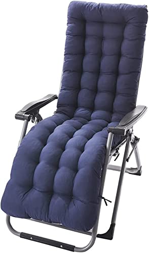 Premium Indoor/Outdoor Lounge Chair Cushion with Secure Ties - 19x49 Inch Recliner Chaise Cushion for Patio Furniture, Bench & Sofa - Water-Resistant & Comfortable for Poolside, Deck, Garden Relaxation