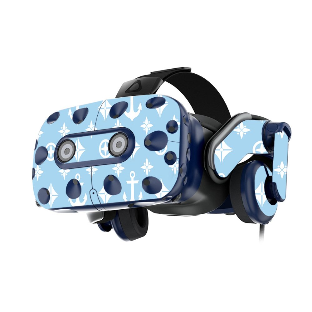 MightySkins Vinyl Decal Wrap Cover for HTC Vive Pro VR Headset - Baby Blue Designer Skin | Protective & Durable Customizable Cover | Easy to Apply & Remove | Made in USA | Perfect for Gaming, VR Enthusiasts & Personalization