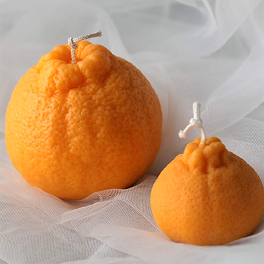 DIY Creative Orange Fruit Candle Silicone Mold - Handmade Fruit Shaped Mousse Baking Molds for Candle Making, Plaster, Cake & Soap Molds - Perfect for Home Decor, Wedding Favors & Craft Projects