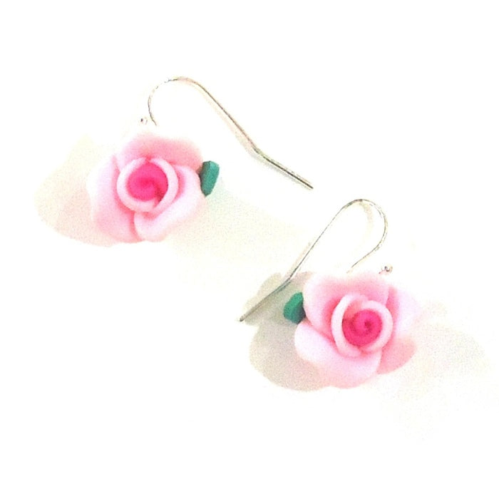 Elegant Rose Bead Earrings for Women - Handmade Floral Dangle Jewelry - Perfect for Weddings, Parties & Special Occasions