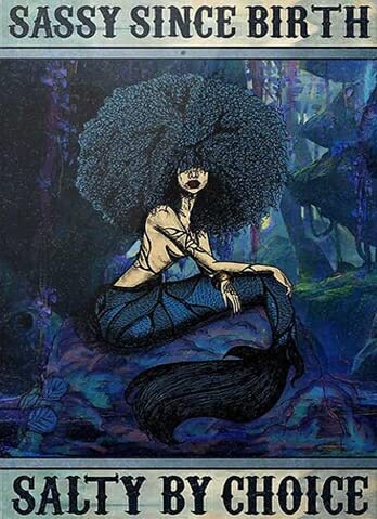 500-Piece Black Girl Mermaid Wooden Jigsaw Puzzle for Adults - Stress Relief, Positive Thinking Game, Party Entertainment & Magic Puzzle - Perfect for Family Game Night, Classroom Activities & Relaxation Therapy