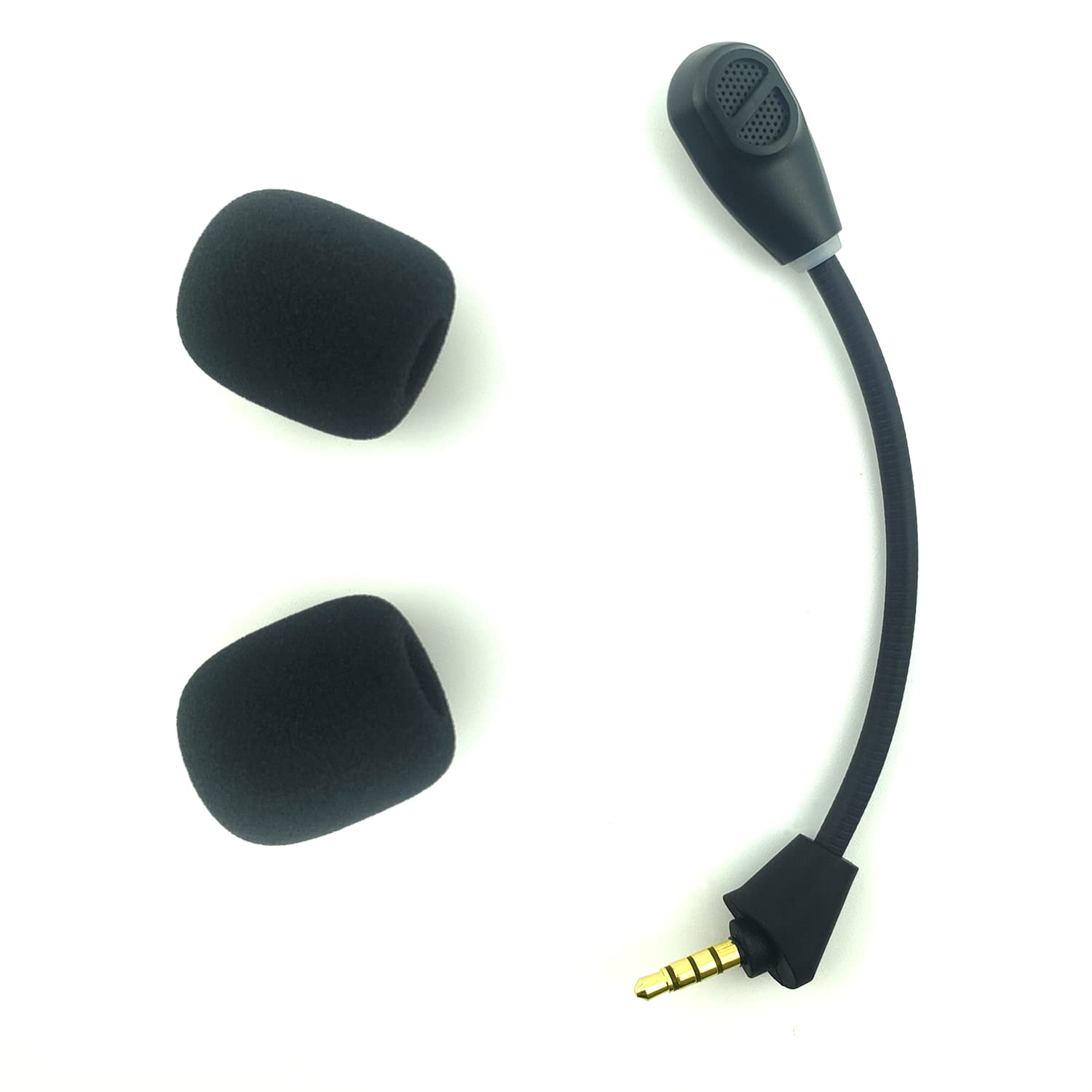 Upgraded Replacement Microphone for Kingston HyperX Cloud II Wireless Gaming Headset - Noise Cancelling 3.5mm Jack Mic with Mute Indicator, Compatible with Cloud 2 S Headphones - Perfect for Online Gaming, Streaming & Voice Chat