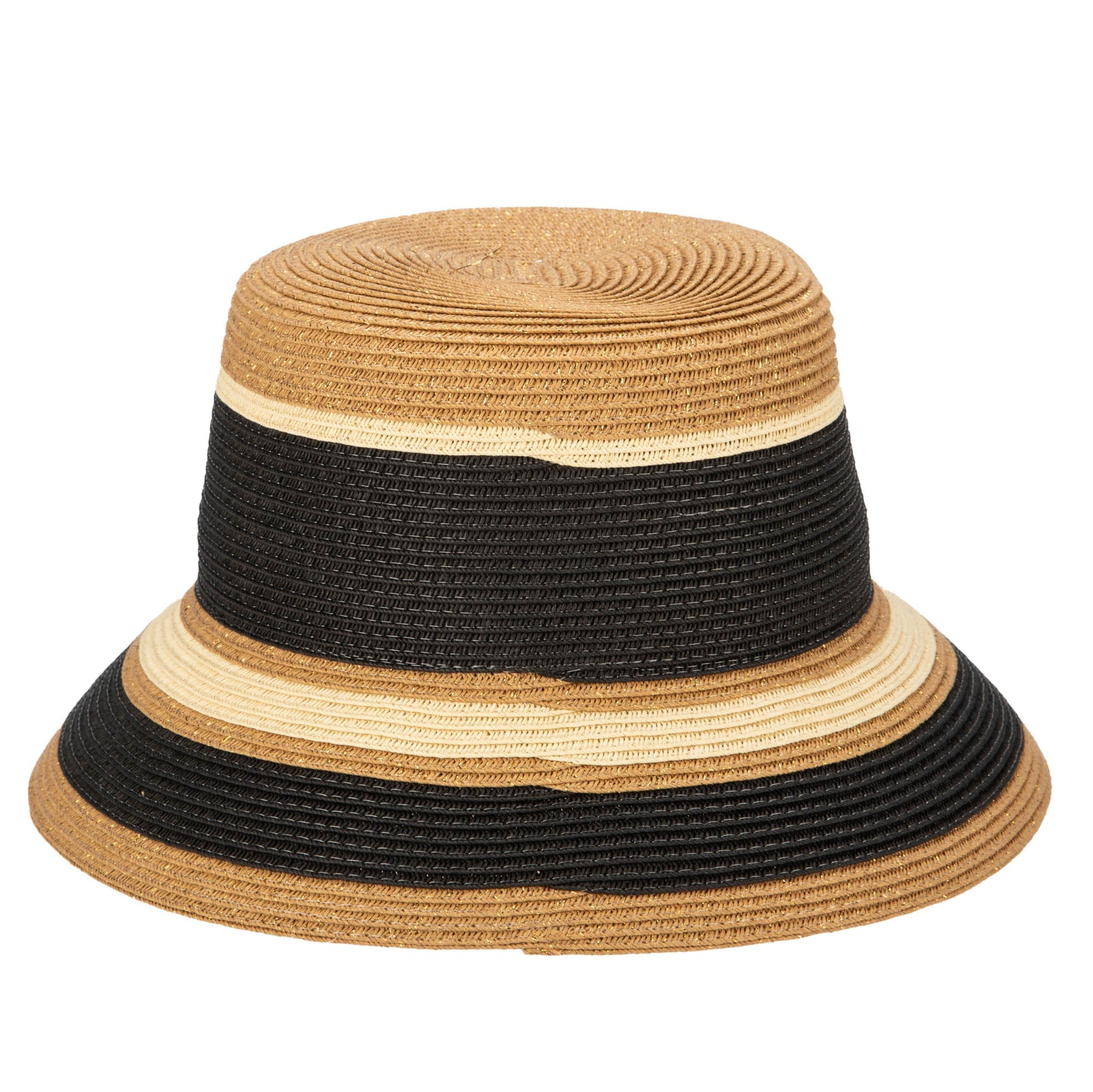 Las Palmas Bucket Hat - Ultrabraid Striped Sun Hat for Men & Women | UV Protection Beach Hat for Outdoor, Travel & Summer Fashion